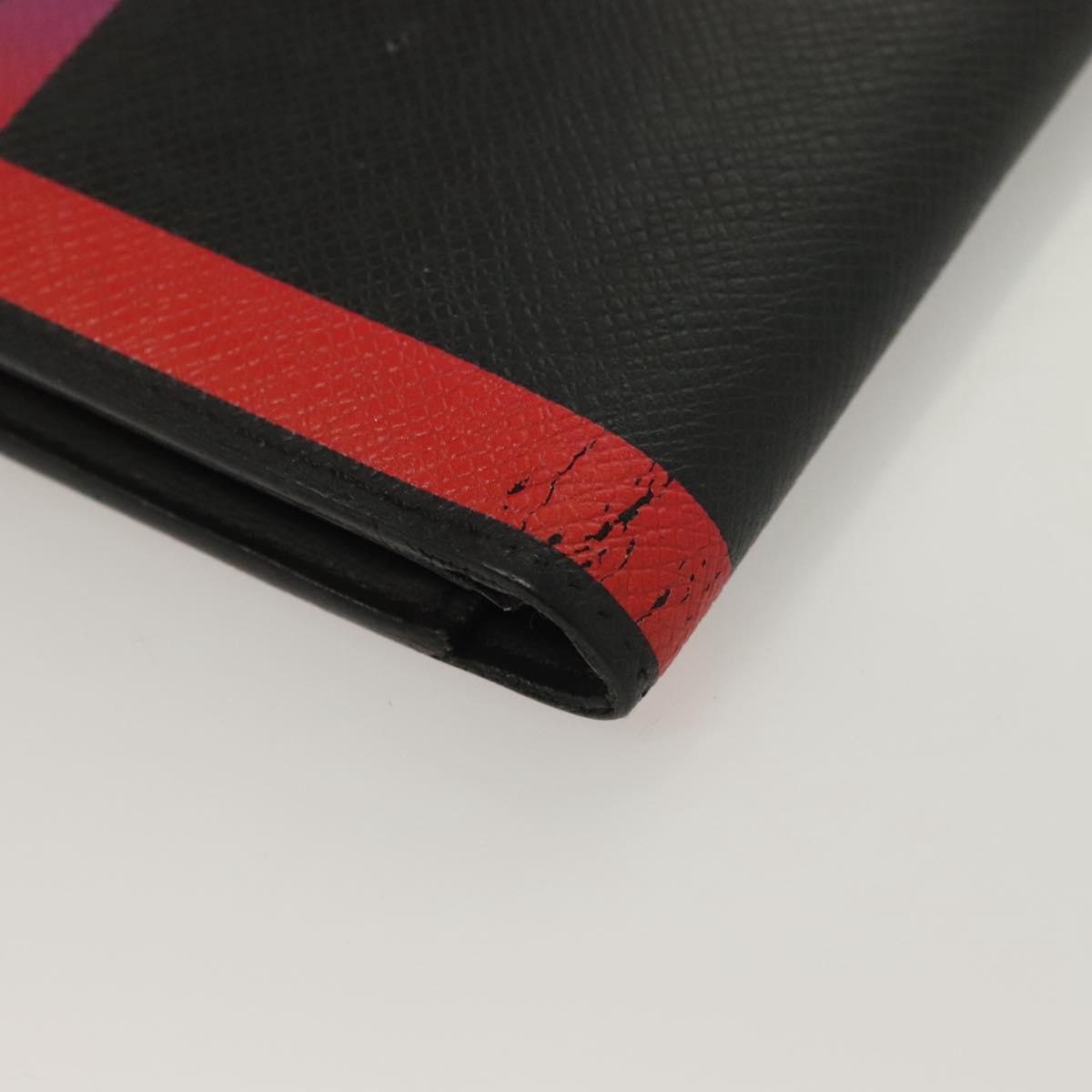LOUIS VUITTON Taiga Rainbow Portefeuille Braza Long Wallet M30349 LV Auth 133008