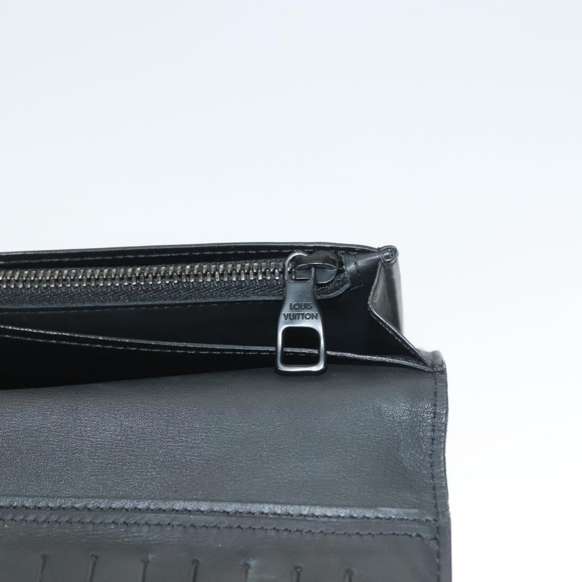 LOUIS VUITTON Taiga Rainbow Portefeuille Braza Long Wallet M30349 LV Auth 133008