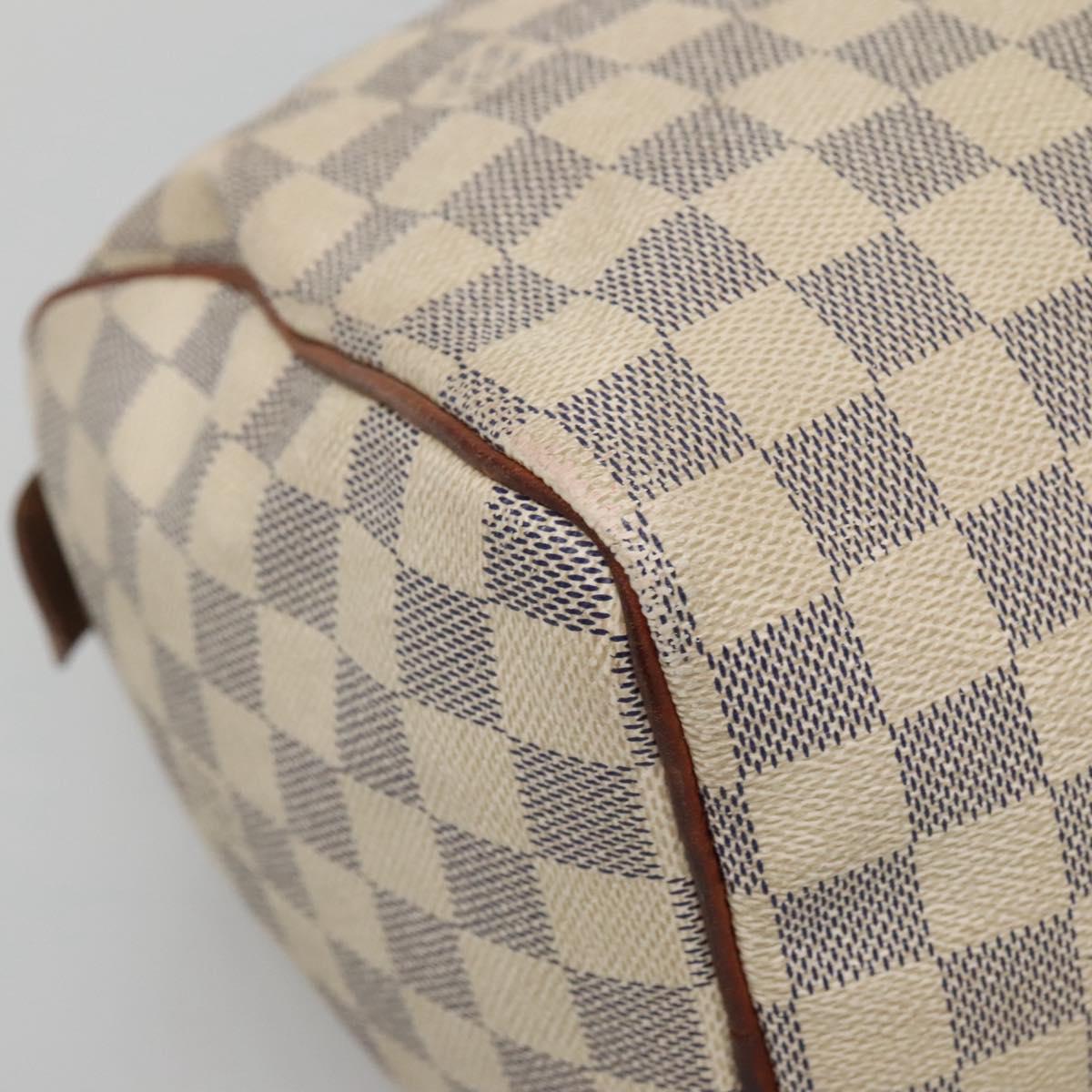 LOUIS VUITTON Damier Azur Speedy 25 Hand Bag N41534 LV Auth 133020