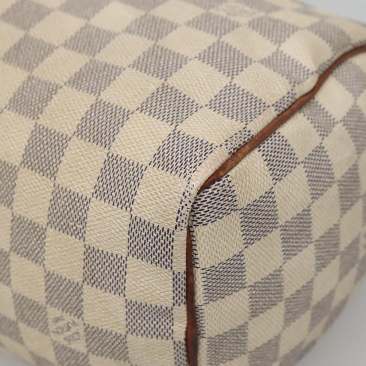 LOUIS VUITTON Damier Azur Speedy 25 Hand Bag N41534 LV Auth 133020