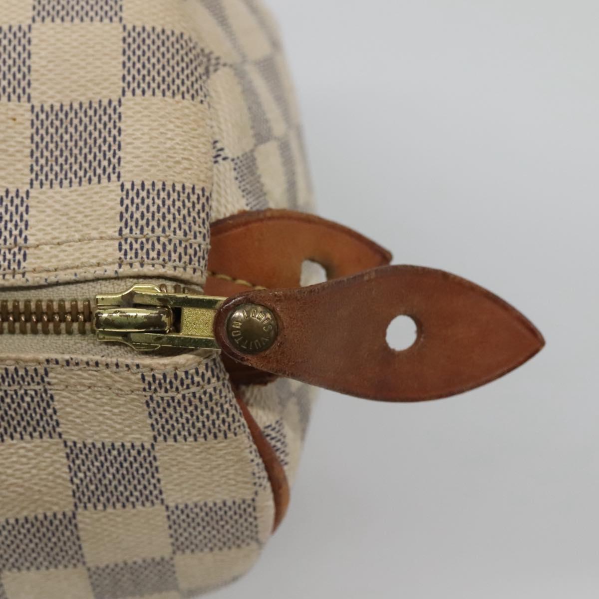 LOUIS VUITTON Damier Azur Speedy 25 Hand Bag N41534 LV Auth 133020