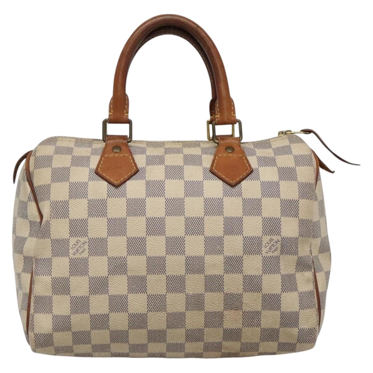 LOUIS VUITTON Damier Azur Speedy 25 Hand Bag N41534 LV Auth 133020