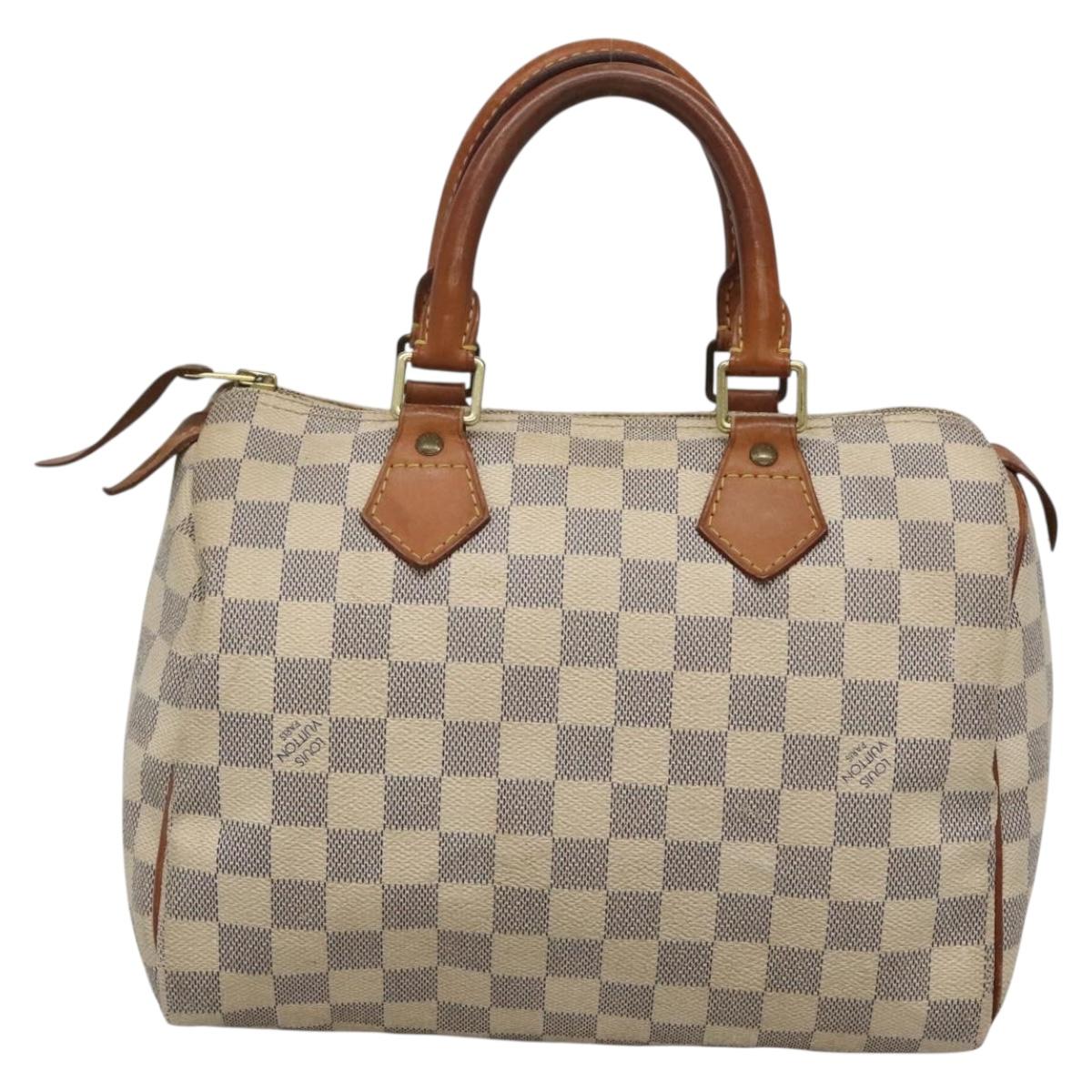 LOUIS VUITTON Damier Azur Speedy 25 Hand Bag N41534 LV Auth 133020