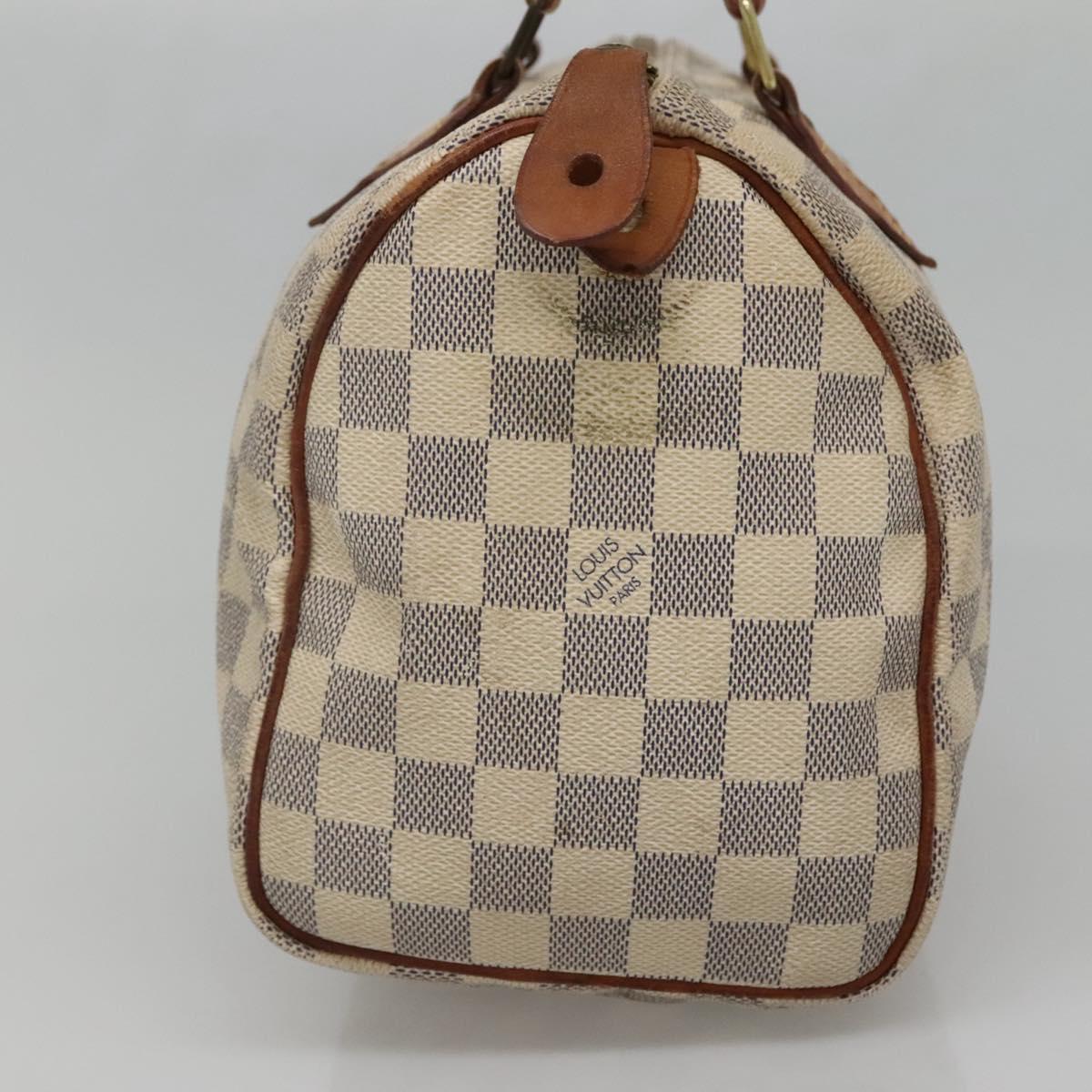LOUIS VUITTON Damier Azur Speedy 25 Hand Bag N41534 LV Auth 133020
