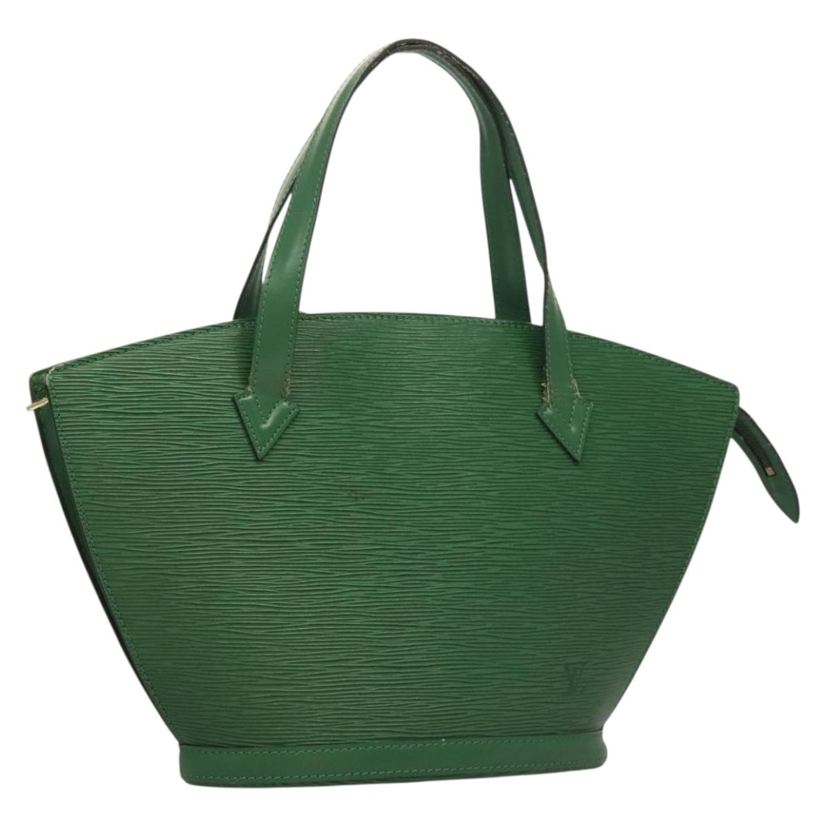 LOUIS VUITTON Epi Saint Jacques Hand Bag Green M52274 LV Auth 133074