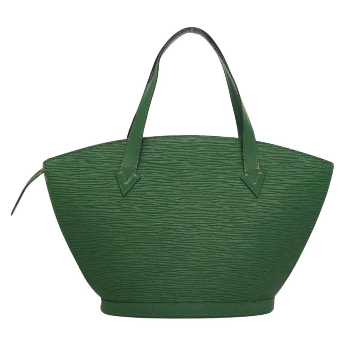LOUIS VUITTON Epi Saint Jacques Hand Bag Green M52274 LV Auth 133074
