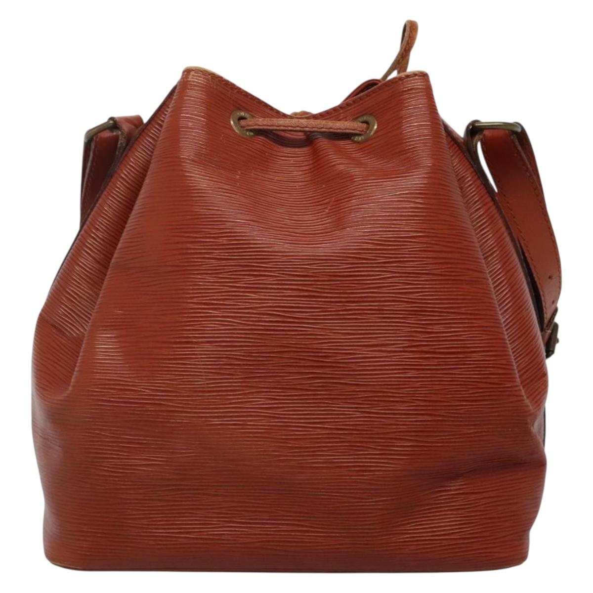 LOUIS VUITTON Epi Petit Noe Shoulder Bag Brown M44103 LV Auth 133075