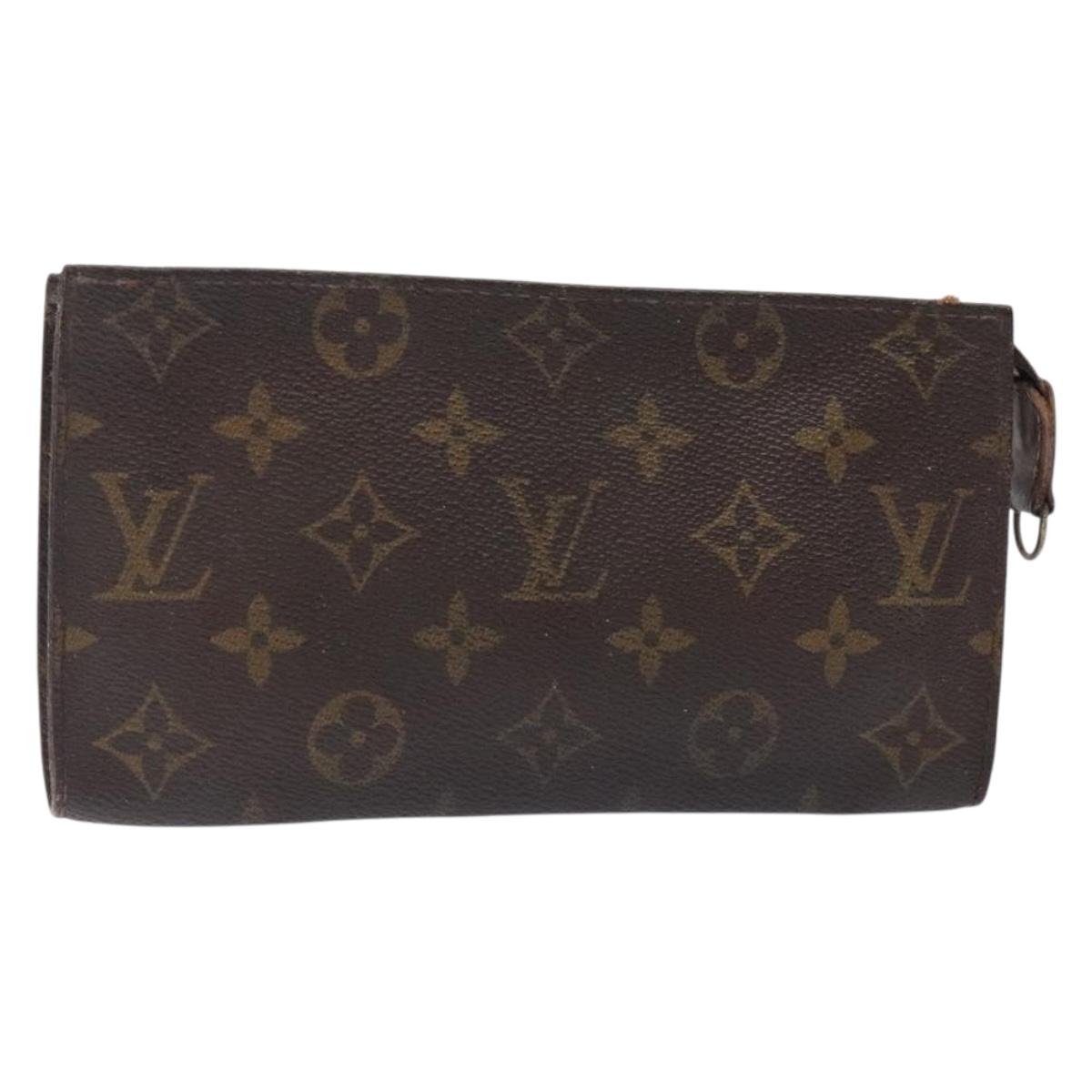 LOUIS VUITTON Monogram Bucket GM Accessory Pouch LV Auth 133077