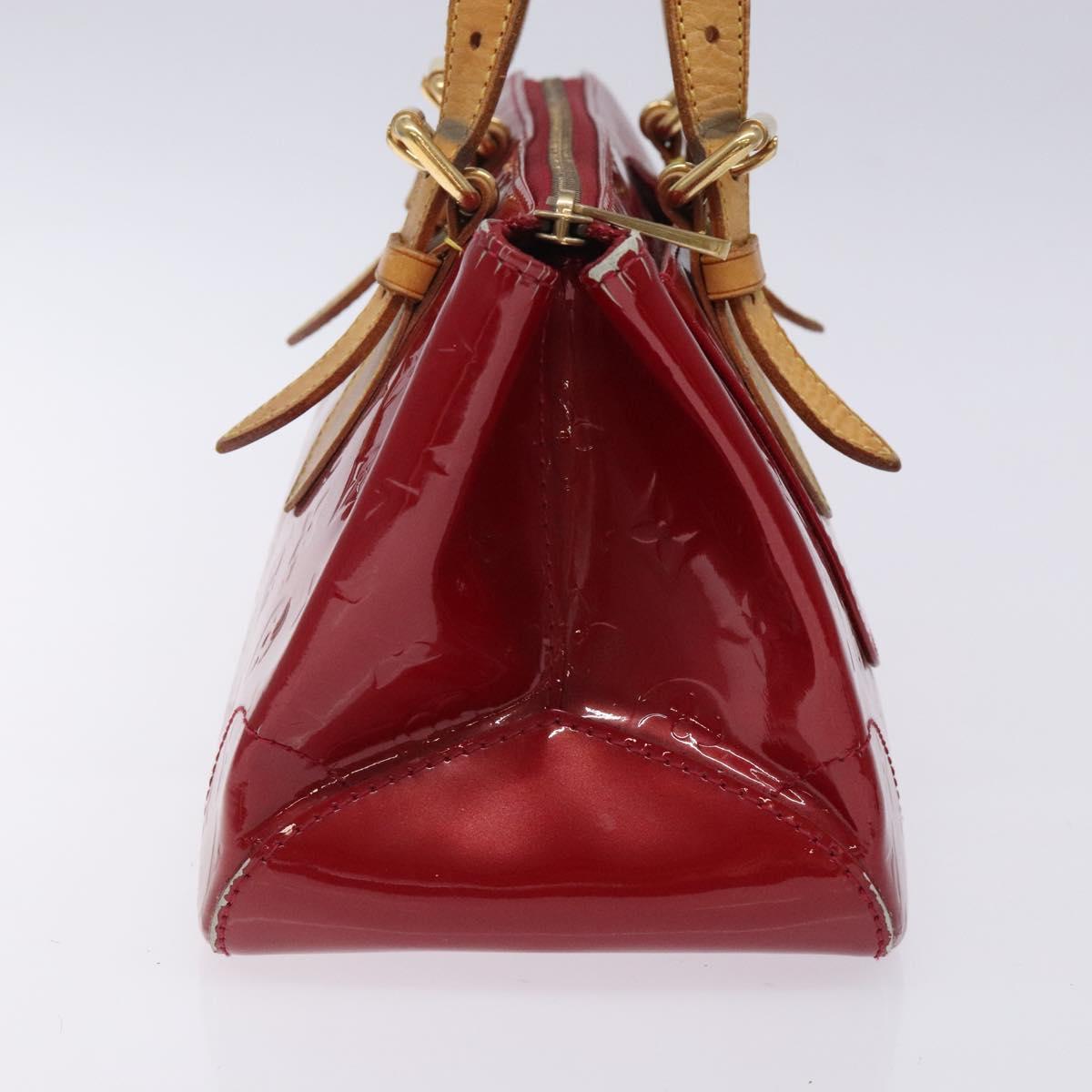 LOUIS VUITTON Vernis Rosewood Avenue Bag Pomme D'amour M93507 LV Auth 133098