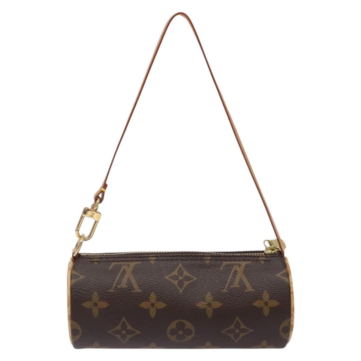 LOUIS VUITTON Monogram Papillon Pouch LV Auth 133104