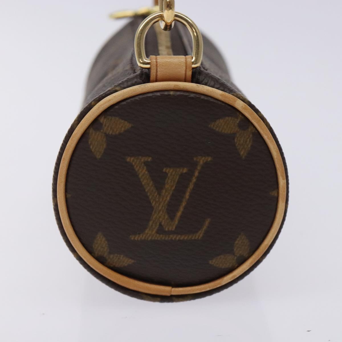 LOUIS VUITTON Monogram Papillon Pouch LV Auth 133104