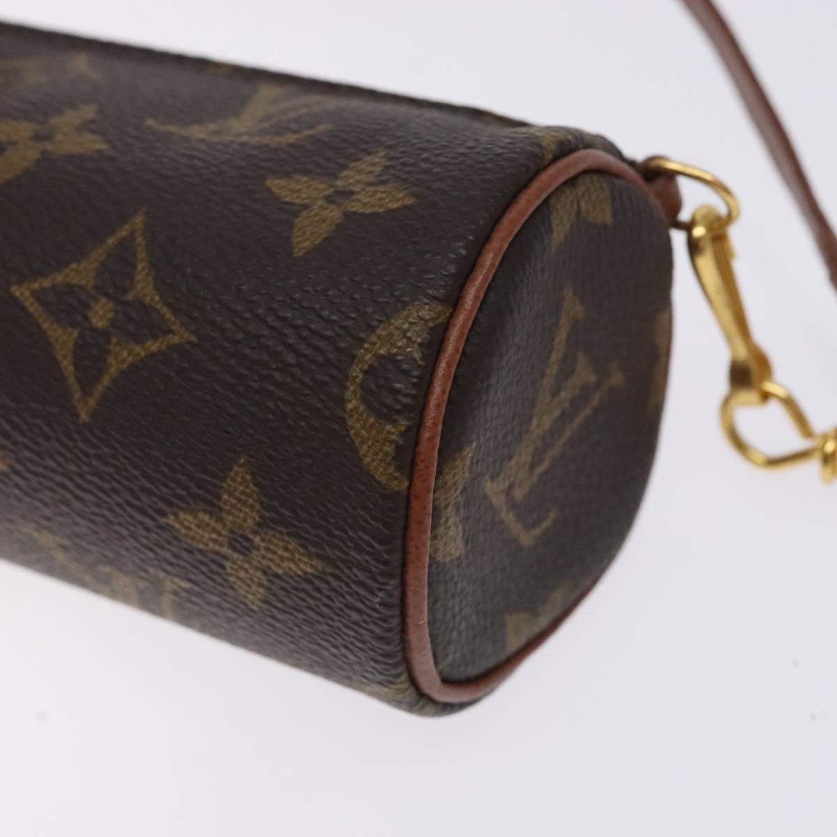 LOUIS VUITTON Monogram Papillon Pouch LV Auth 133105