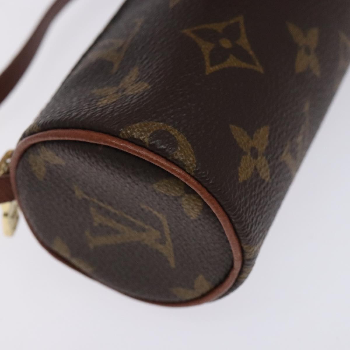 LOUIS VUITTON Monogram Papillon Pouch LV Auth 133105
