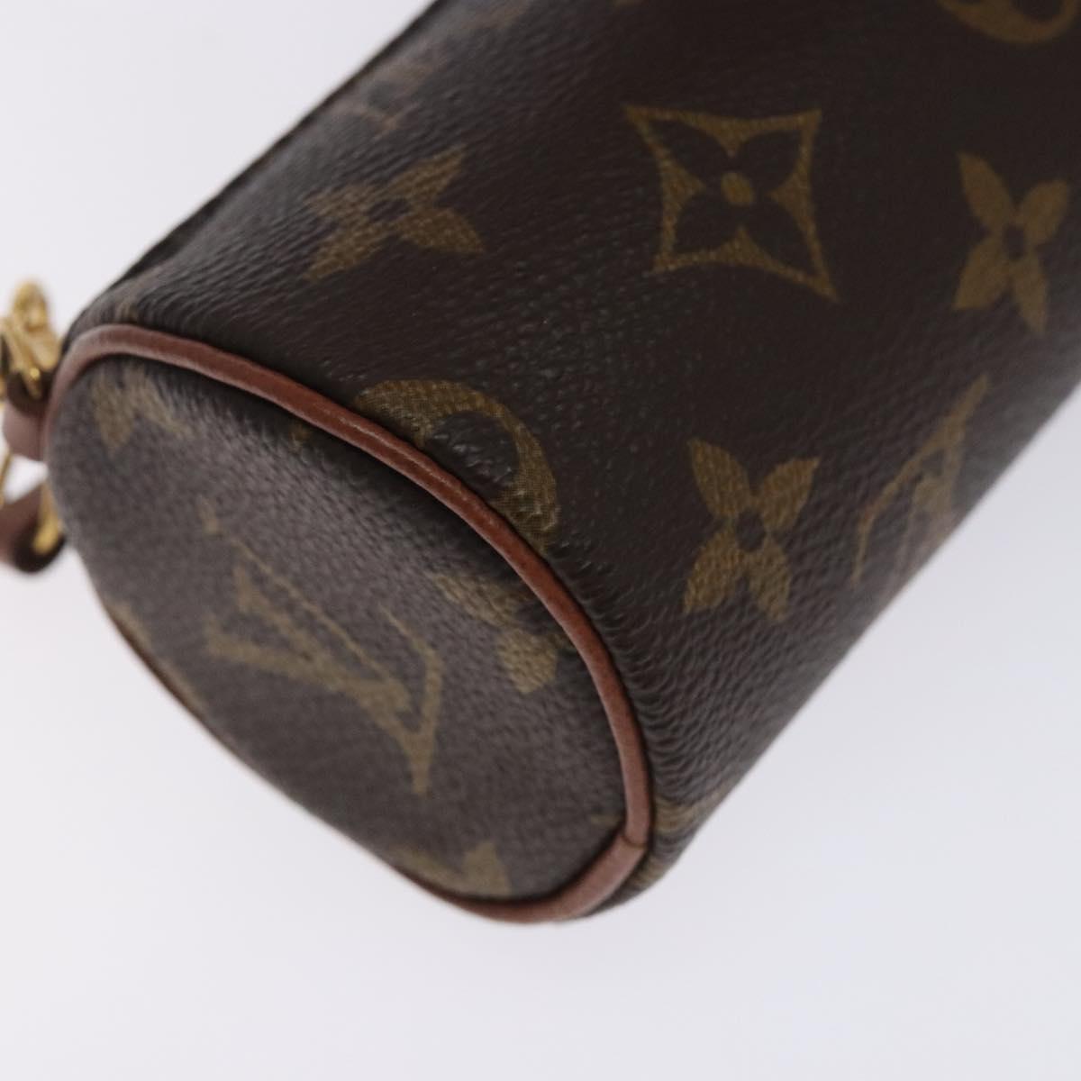 LOUIS VUITTON Monogram Papillon Pouch LV Auth 133105