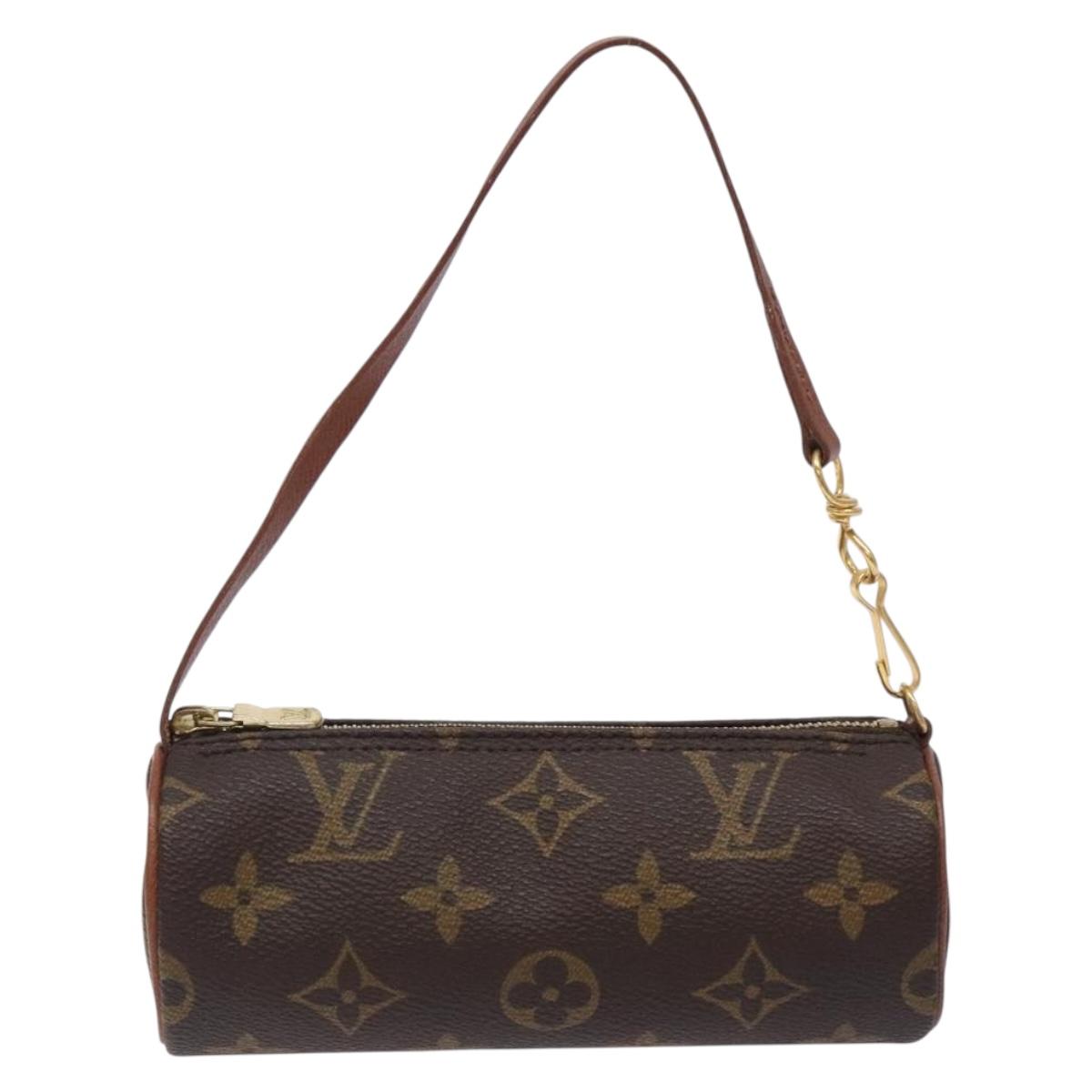 LOUIS VUITTON Monogram Papillon Pouch LV Auth 133105