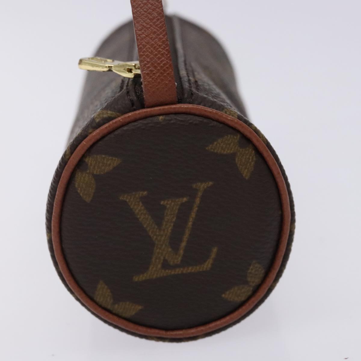 LOUIS VUITTON Monogram Papillon Pouch LV Auth 133105