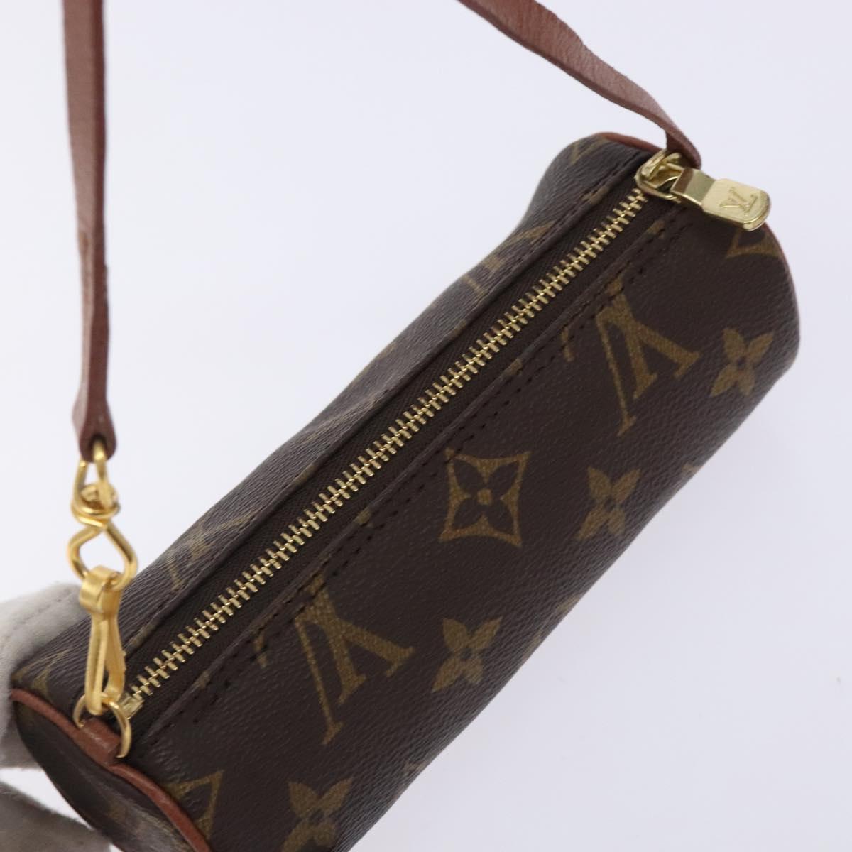 LOUIS VUITTON Monogram Papillon Pouch LV Auth 133105