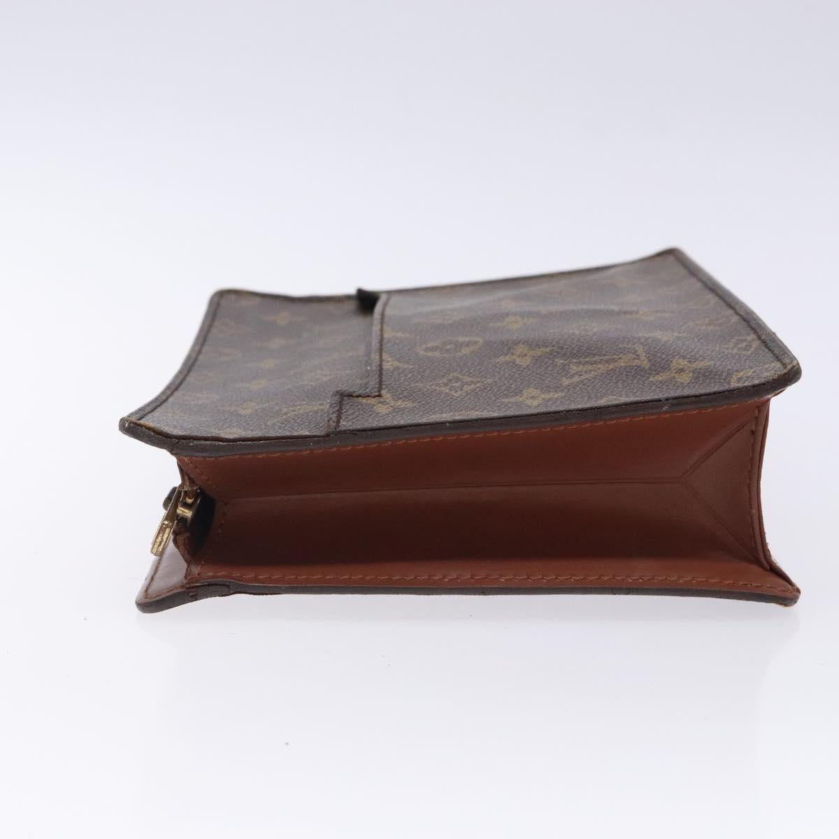 LOUIS VUITTON Monogram Pochette Homme Clutch Bag M51795 LV Auth 133107