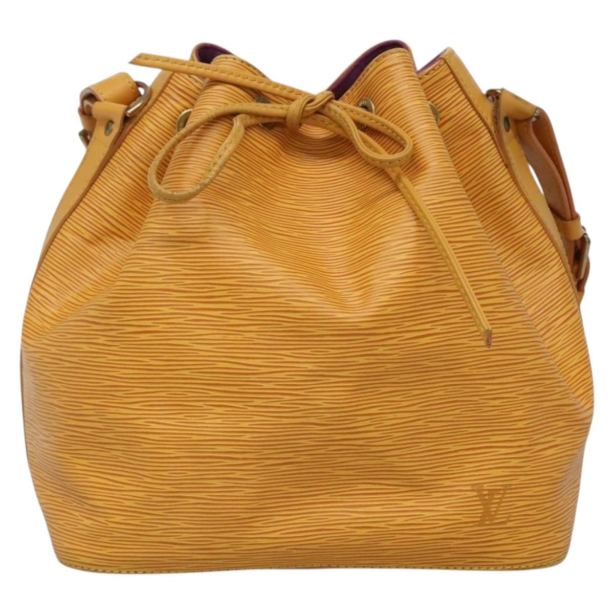 LOUIS VUITTON Epi Petit Noe Shoulder Bag Yellow M44109 LV Auth 133115