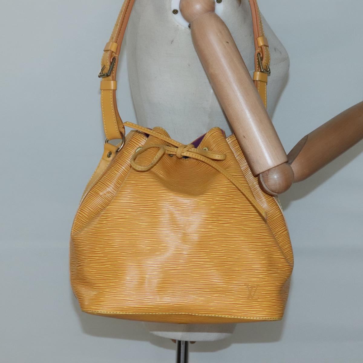 LOUIS VUITTON Epi Petit Noe Shoulder Bag Yellow M44109 LV Auth 133115