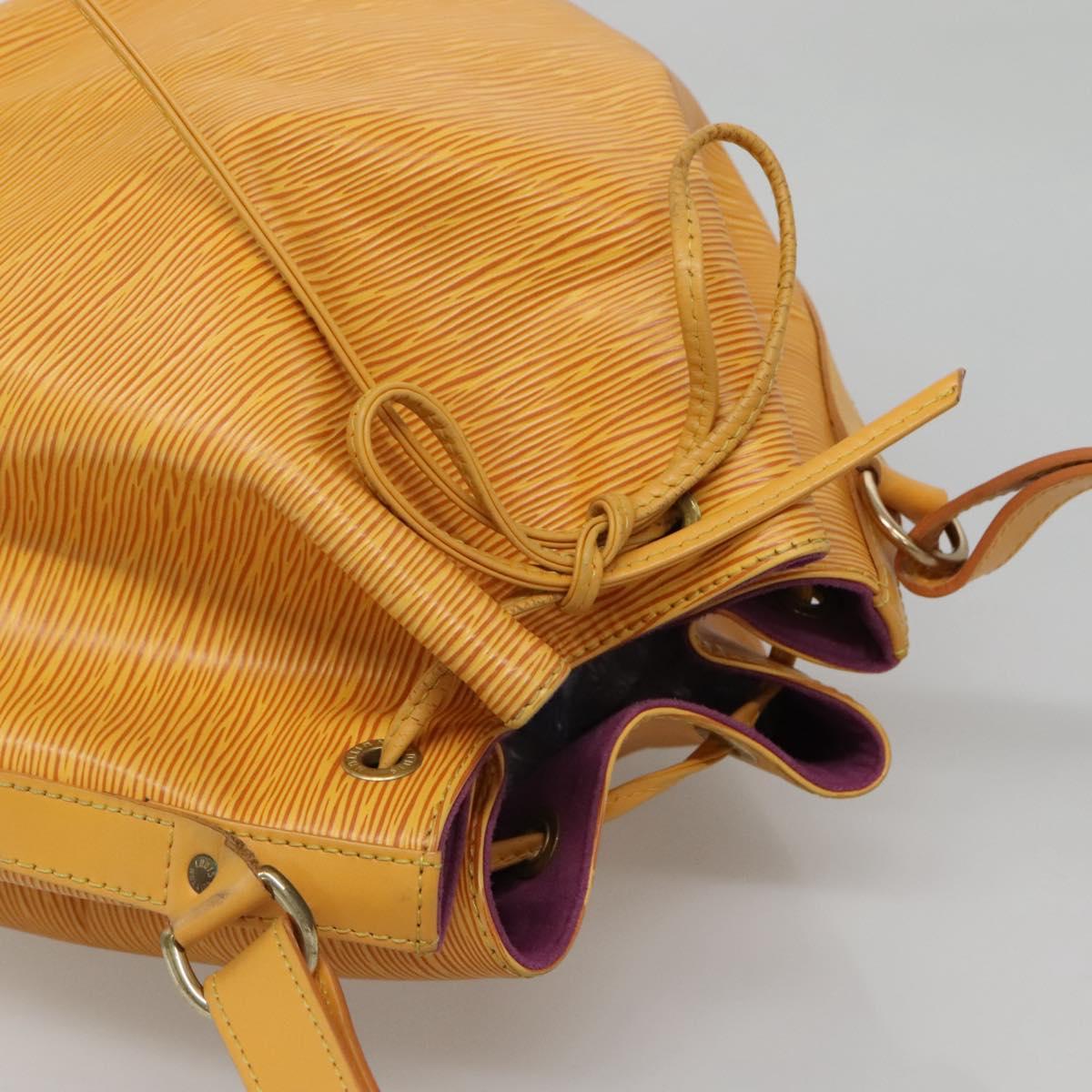 LOUIS VUITTON Epi Petit Noe Shoulder Bag Yellow M44109 LV Auth 133115