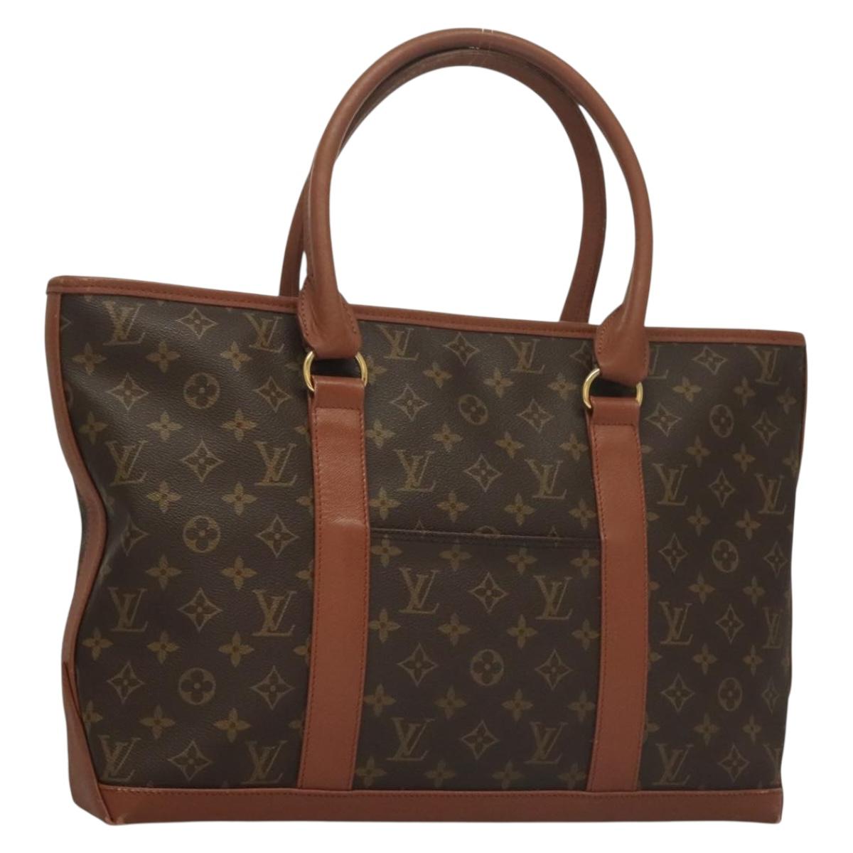 LOUIS VUITTON Monogram Sac Weekend PM Hand Bag M42425 LV Auth 133123