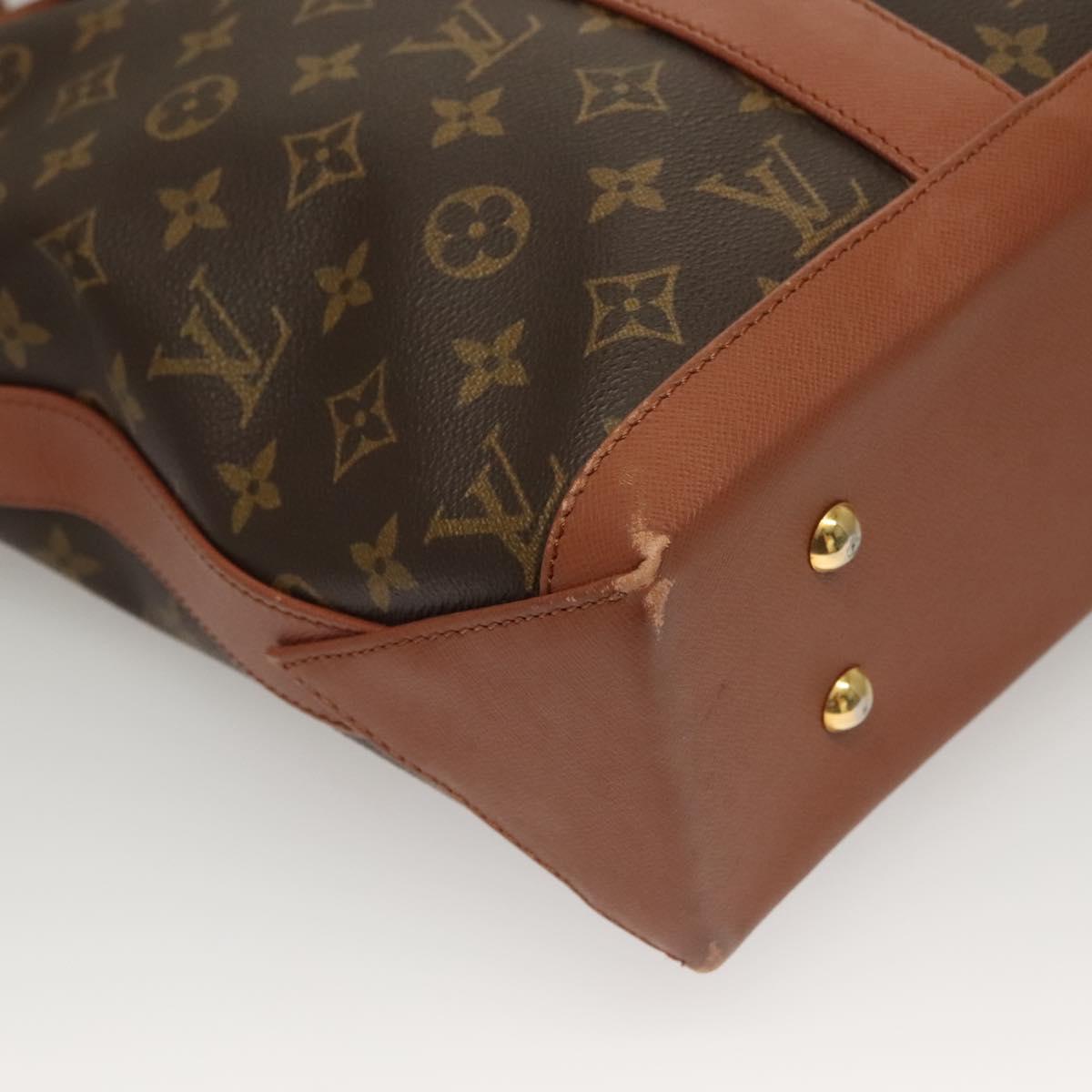 LOUIS VUITTON Monogram Sac Weekend PM Hand Bag M42425 LV Auth 133123