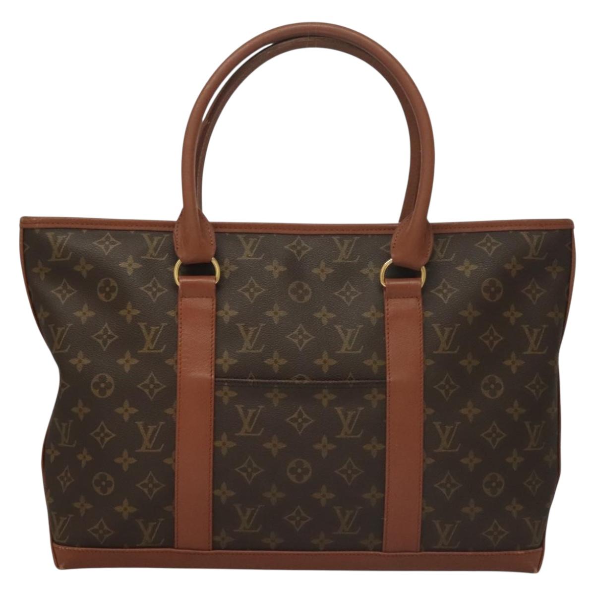 LOUIS VUITTON Monogram Sac Weekend PM Hand Bag M42425 LV Auth 133123