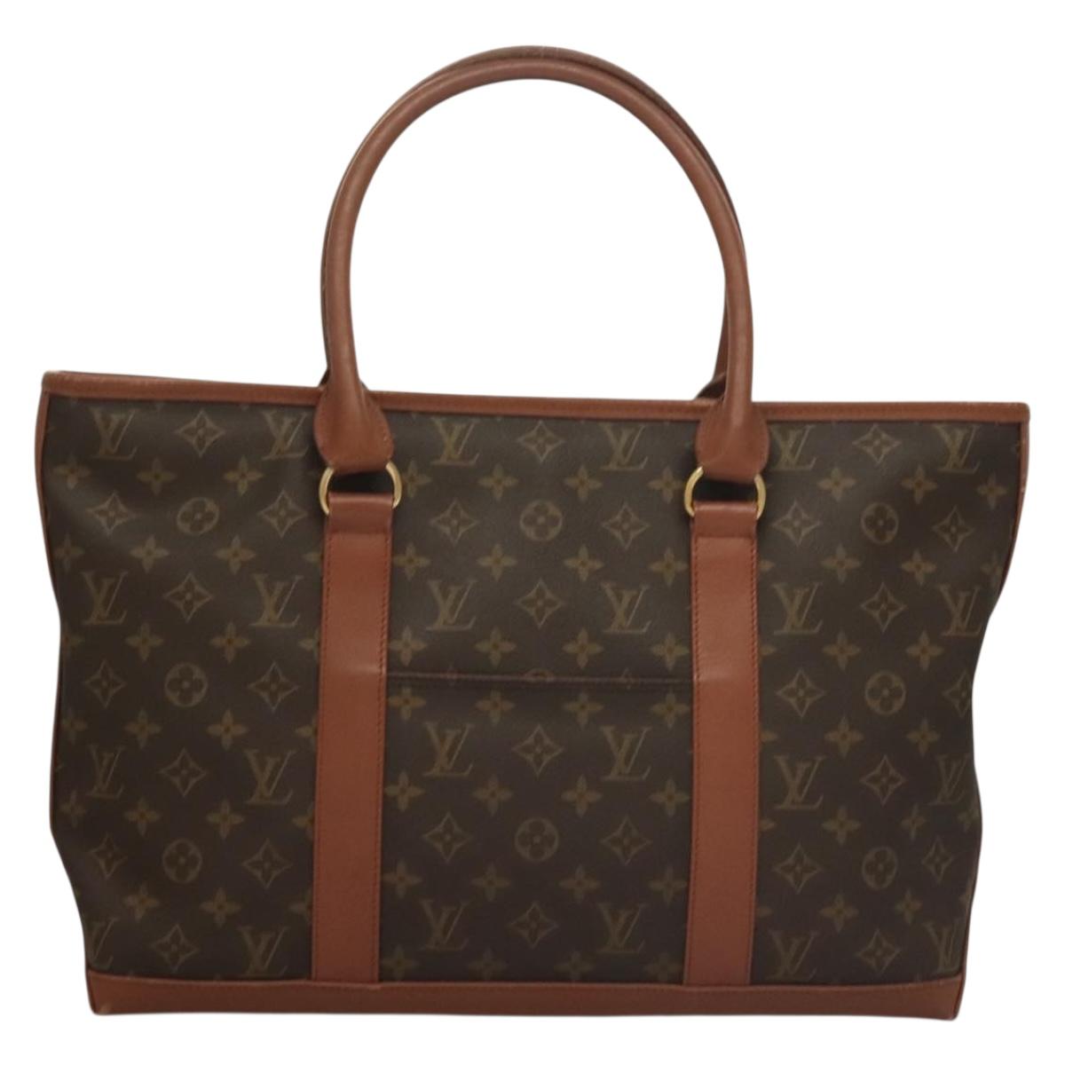 LOUIS VUITTON Monogram Sac Weekend PM Hand Bag M42425 LV Auth 133123