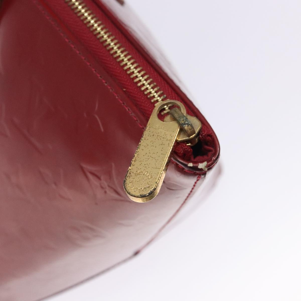 LOUIS VUITTON Monogram Vernis Bellevue PM Bag Pomme D'amour M93583 Auth 133126