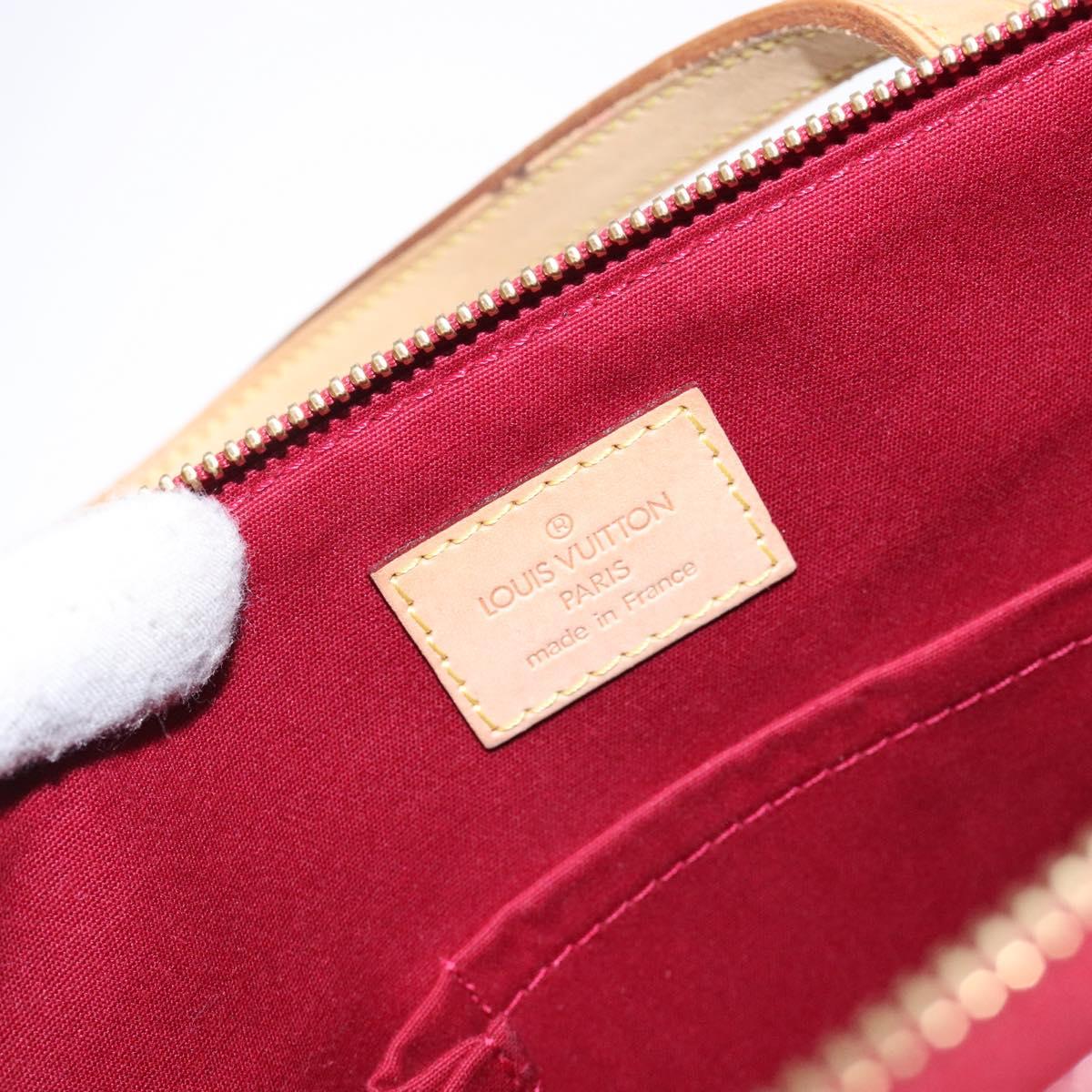 LOUIS VUITTON Monogram Vernis Bellevue PM Bag Pomme D'amour M93583 Auth 133126