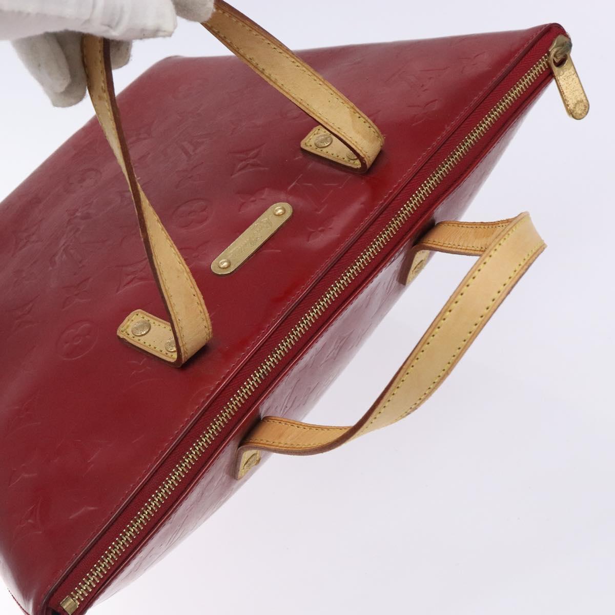 LOUIS VUITTON Monogram Vernis Bellevue PM Bag Pomme D'amour M93583 Auth 133126