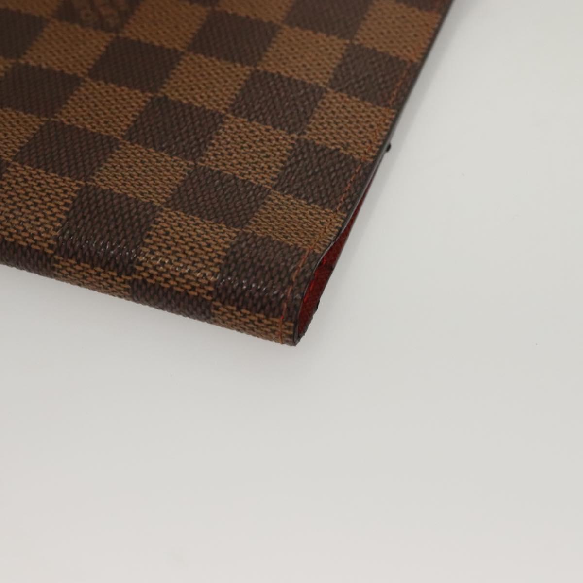 LOUIS VUITTON Damier Ebene CD Holder Pouch N62935 LV Auth 133166