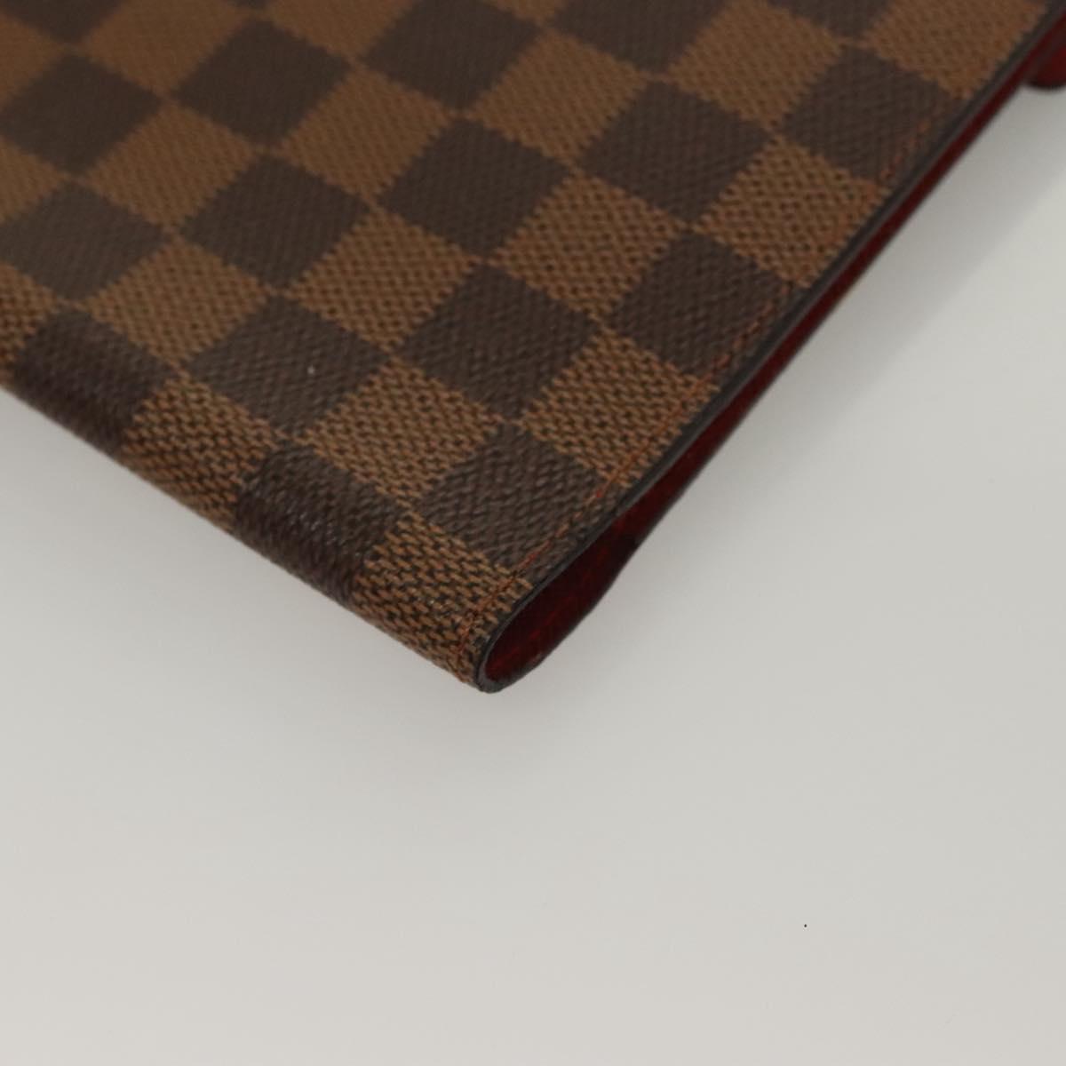 LOUIS VUITTON Damier Ebene CD Holder Pouch N62935 LV Auth 133166