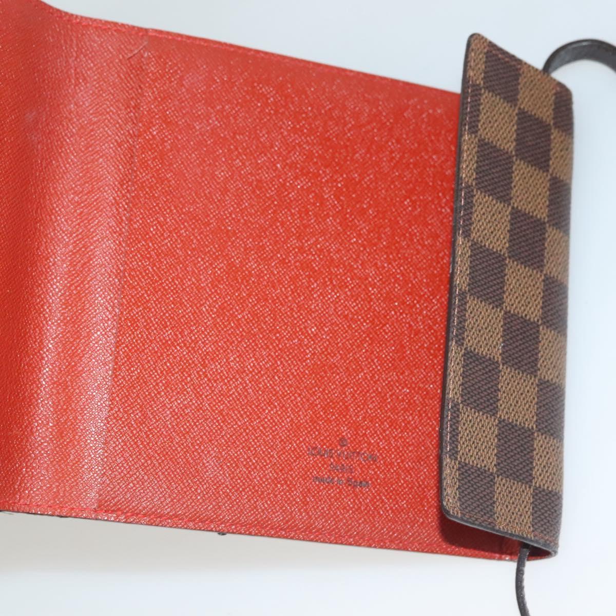 LOUIS VUITTON Damier Ebene CD Holder Pouch N62935 LV Auth 133166