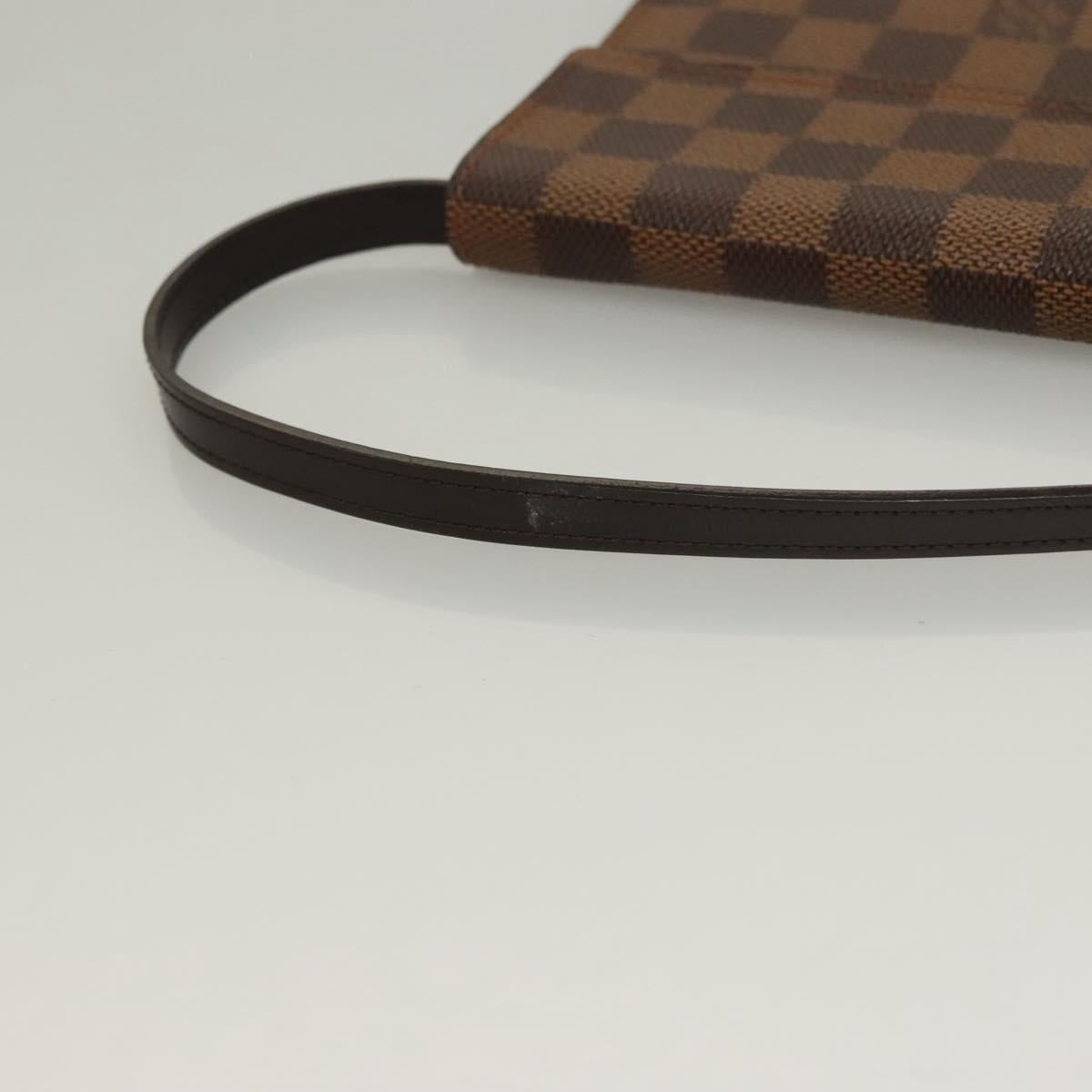 LOUIS VUITTON Damier Ebene CD Holder Pouch N62935 LV Auth 133166