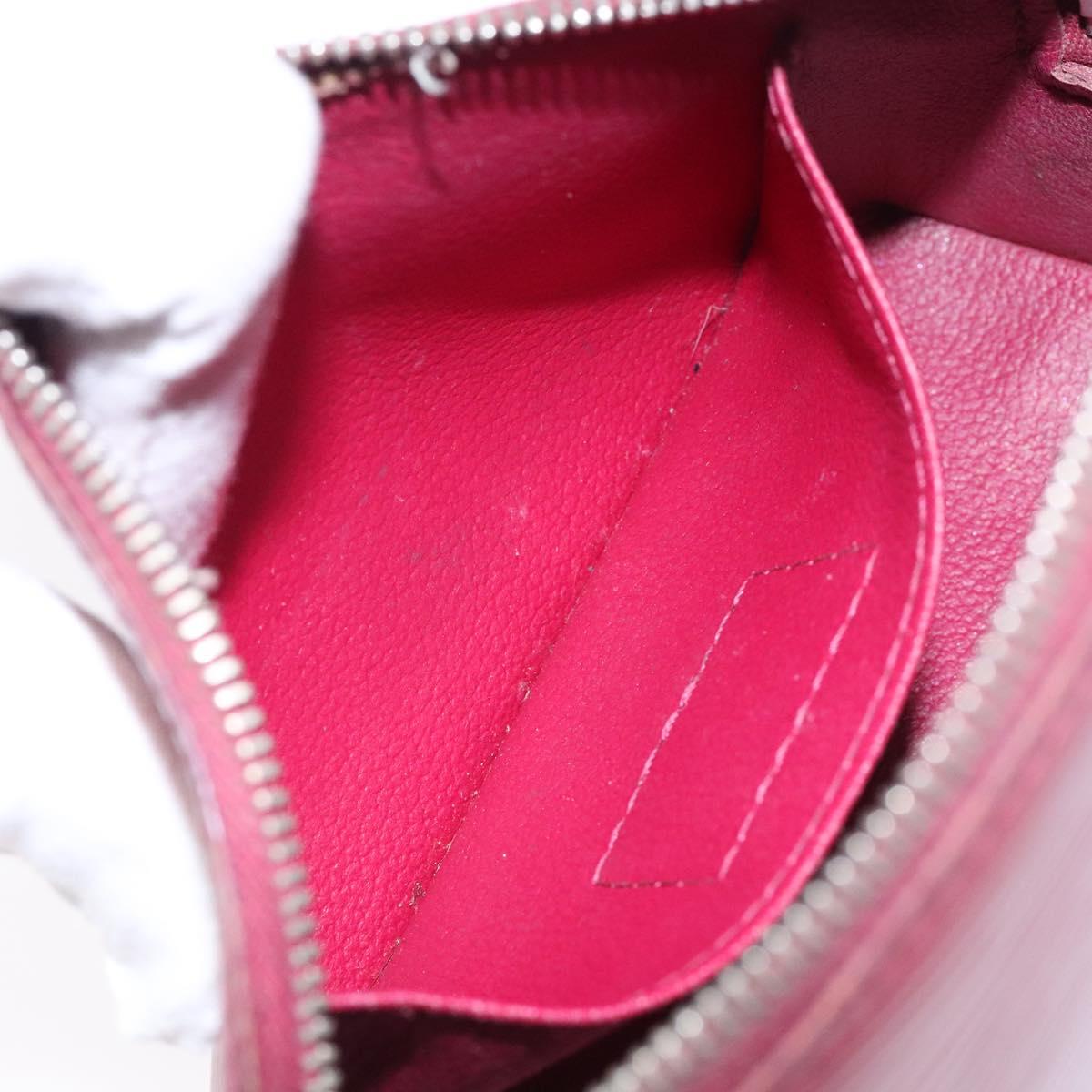LOUIS VUITTON Epi Pochette Cosmetic PM Pouch Fuchsia M40641 LV Auth 133170