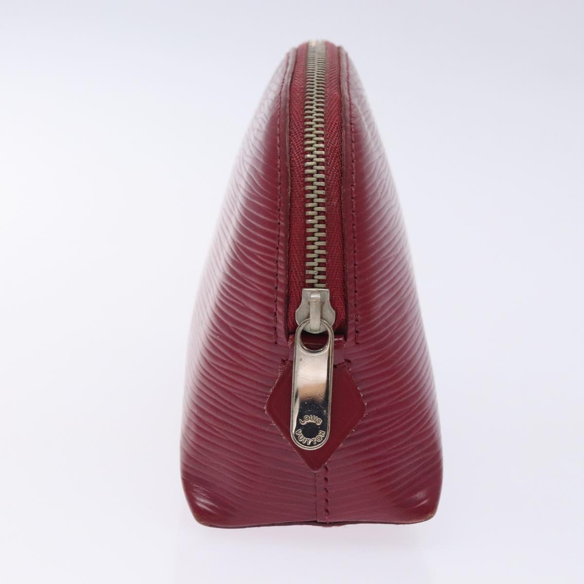 LOUIS VUITTON Epi Pochette Cosmetic PM Pouch Fuchsia M40641 LV Auth 133170