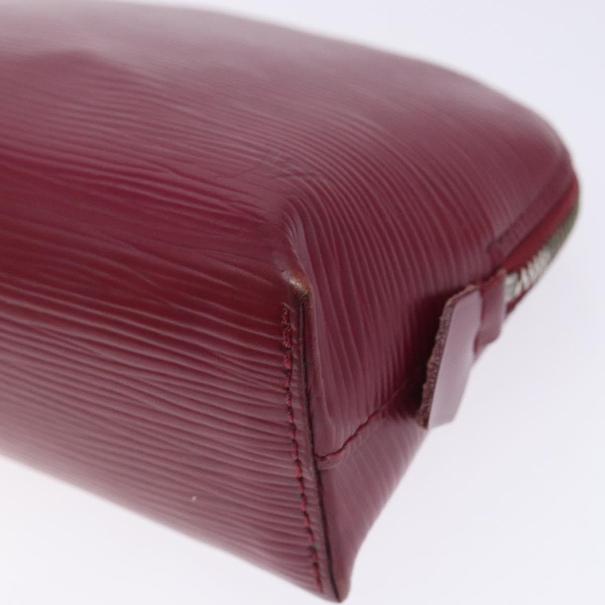 LOUIS VUITTON Epi Pochette Cosmetic PM Pouch Fuchsia M40641 LV Auth 133170