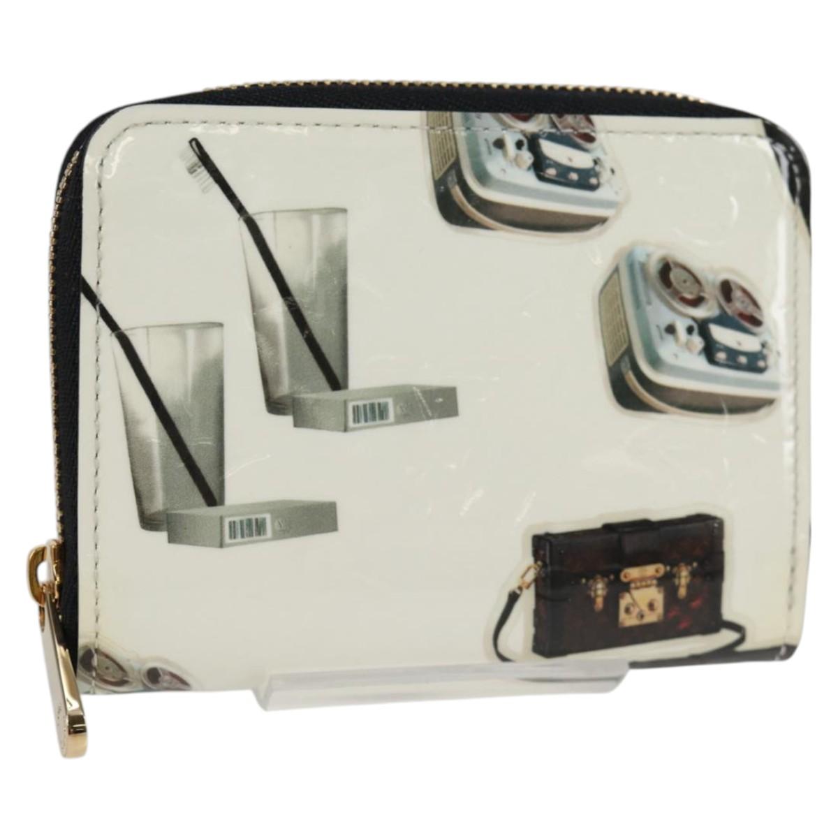 LOUIS VUITTON Vernis Sticker Print Nicola Geschier Coin M50372 LV Auth 133175V