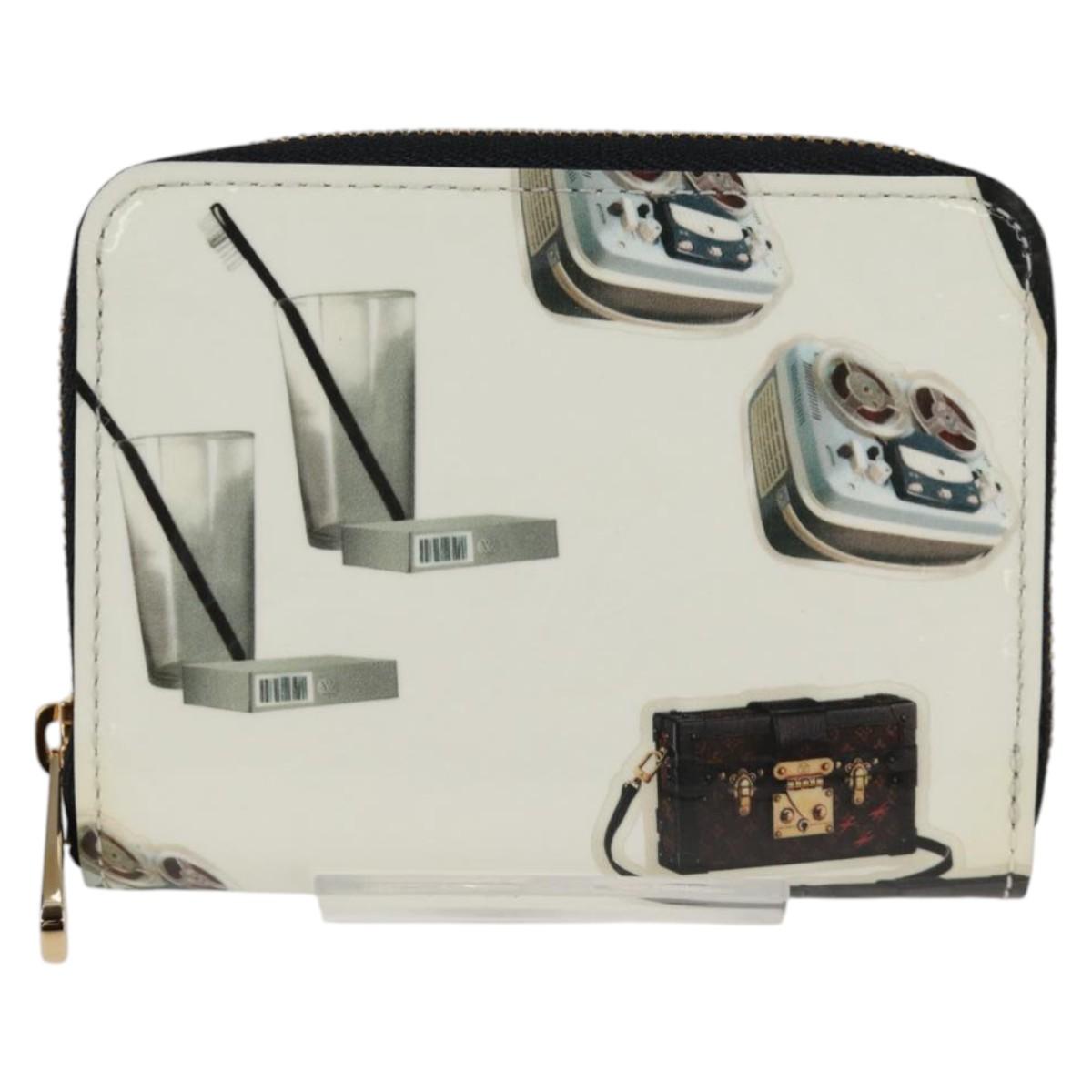 LOUIS VUITTON Vernis Sticker Print Nicola Geschier Coin M50372 LV Auth 133175V