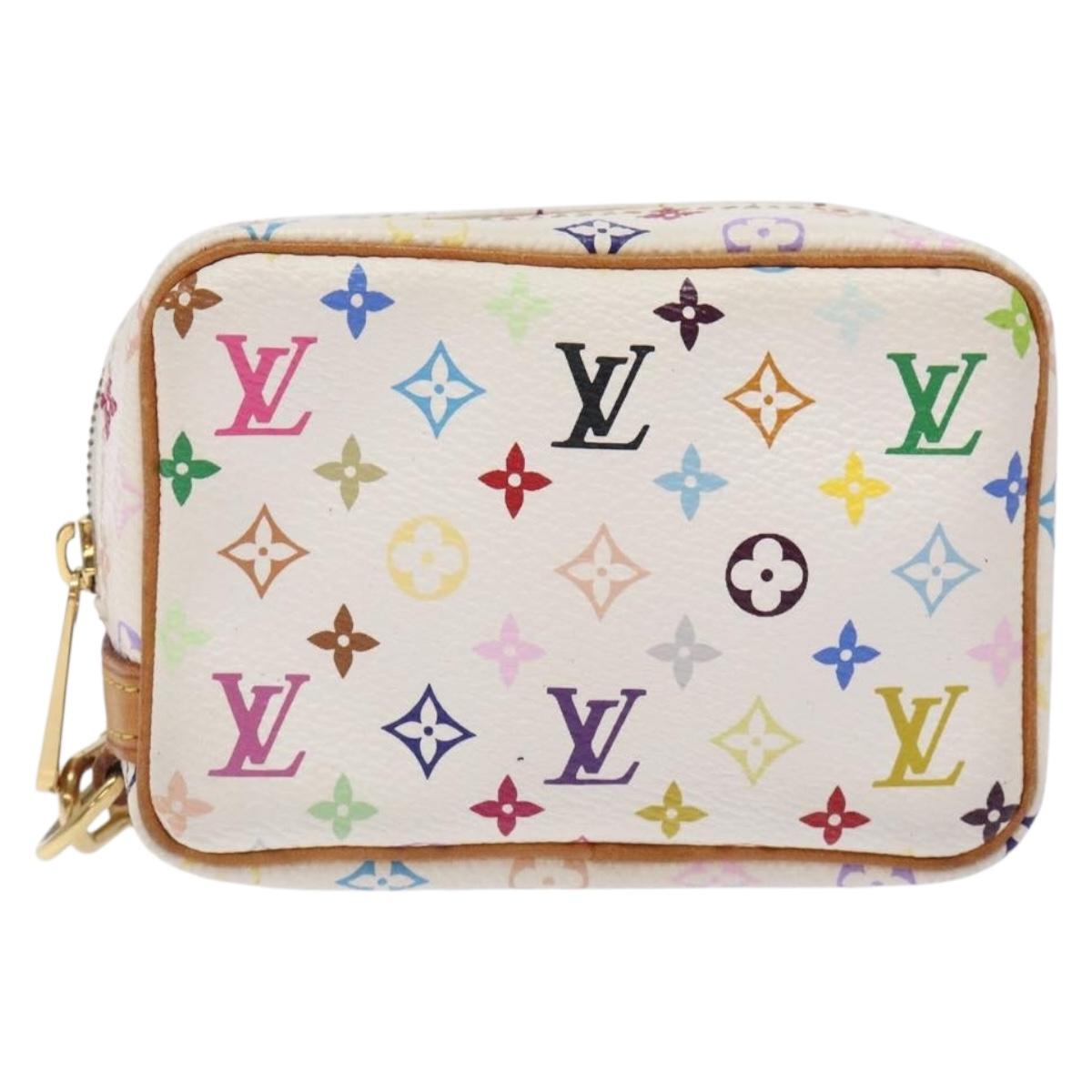 LOUIS VUITTON Monogram Multicolor Trousse Wapity White M58033 LV Auth 133186