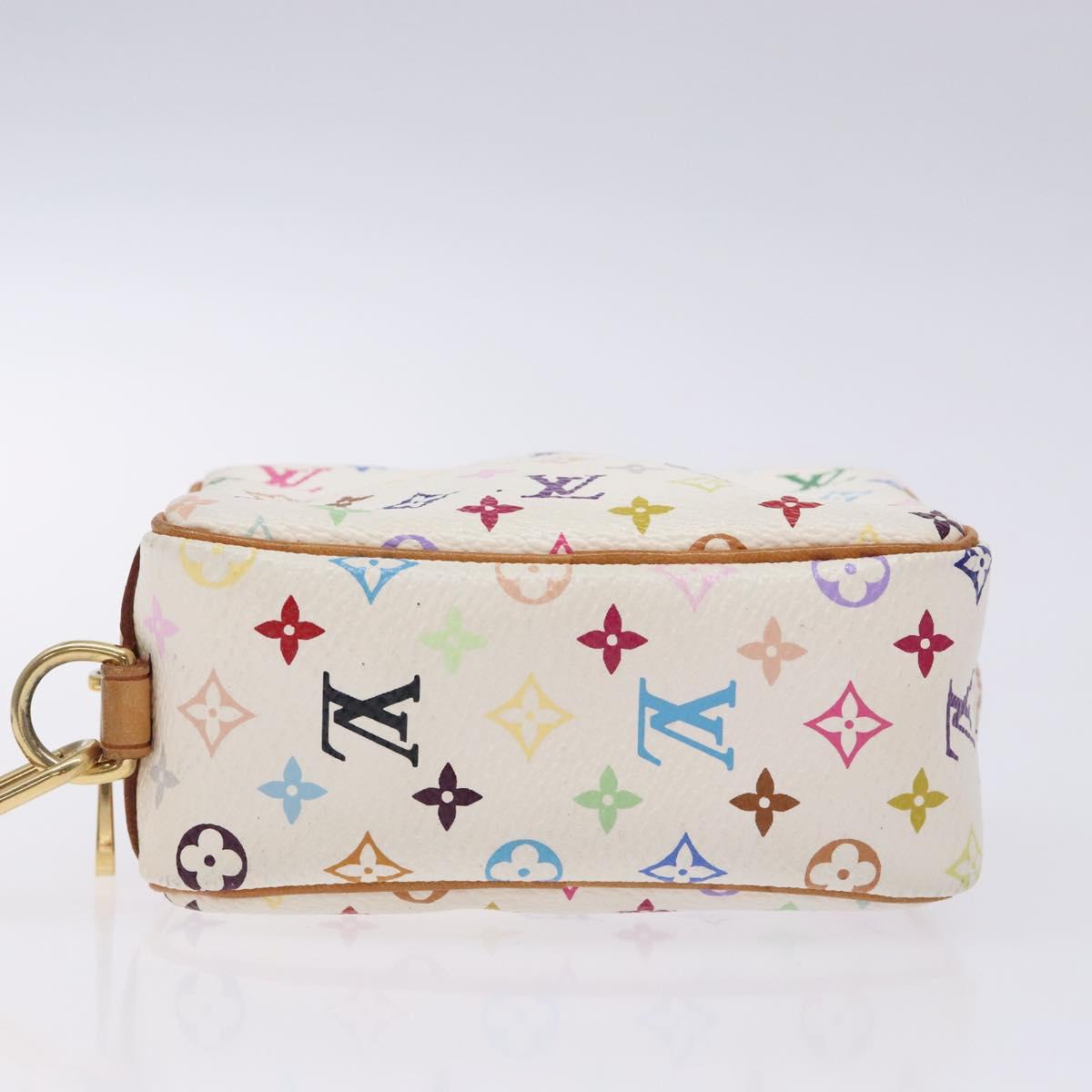LOUIS VUITTON Monogram Multicolor Trousse Wapity White M58033 LV Auth 133186