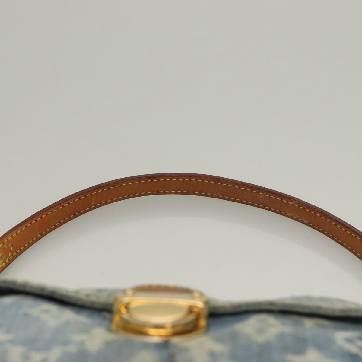 LOUIS VUITTON Monogram Denim Mini Preity Shoulder Bag Blue M95050 Auth 133187