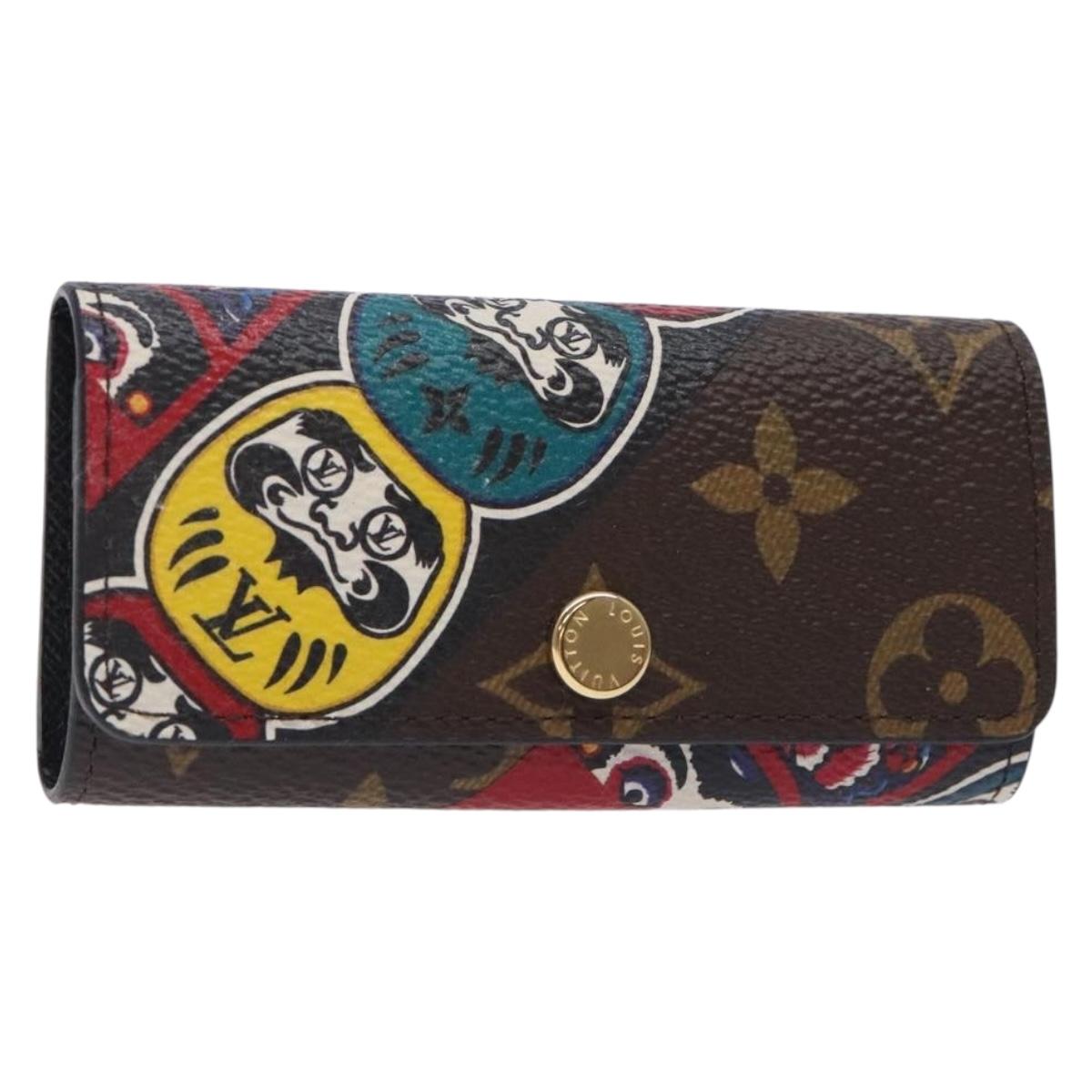 LOUIS VUITTON Monogram Kabuki Daruma Multicles 4 Key Case M67252 LV Auth 133197A