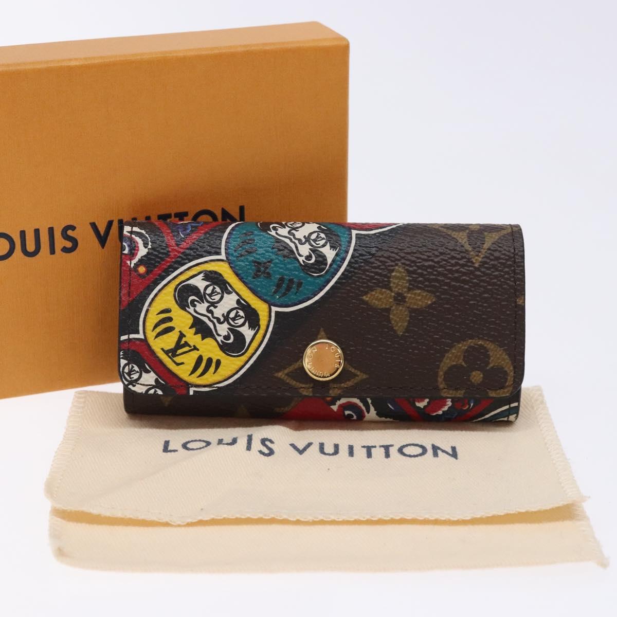 LOUIS VUITTON Monogram Kabuki Daruma Multicles 4 Key Case M67252 LV Auth 133197A