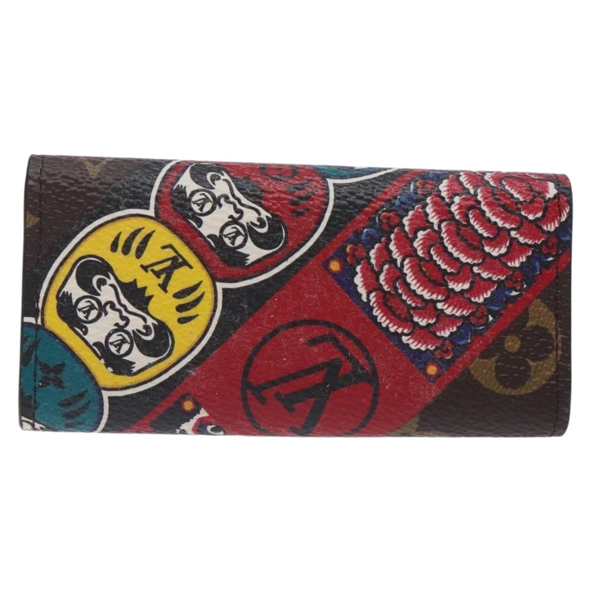 LOUIS VUITTON Monogram Kabuki Daruma Multicles 4 Key Case M67252 LV Auth 133197