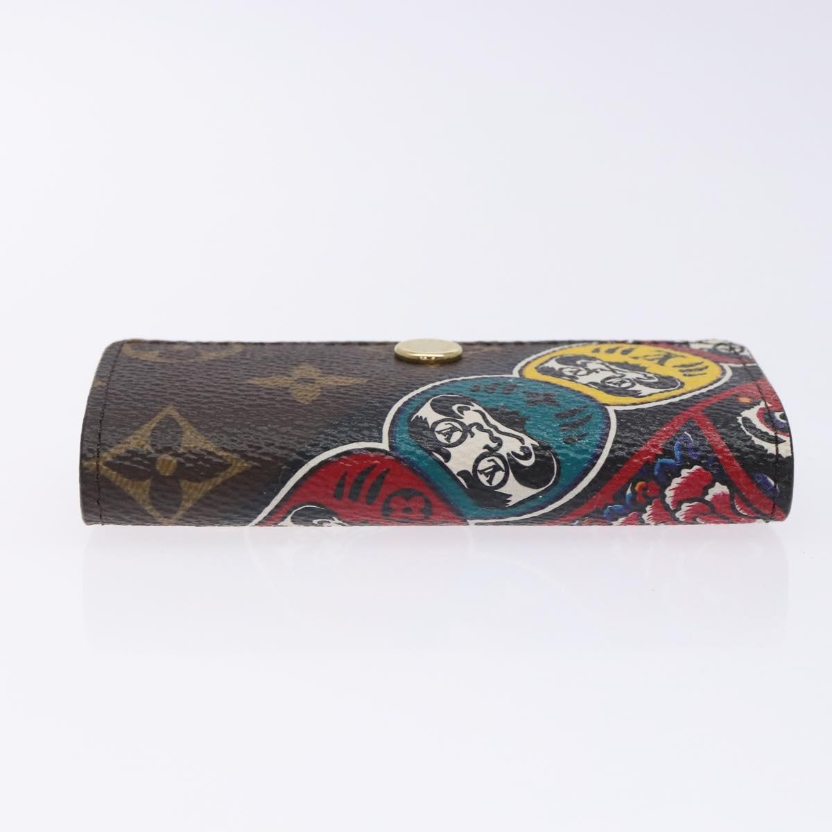 LOUIS VUITTON Monogram Kabuki Daruma Multicles 4 Key Case M67252 LV Auth 133197A