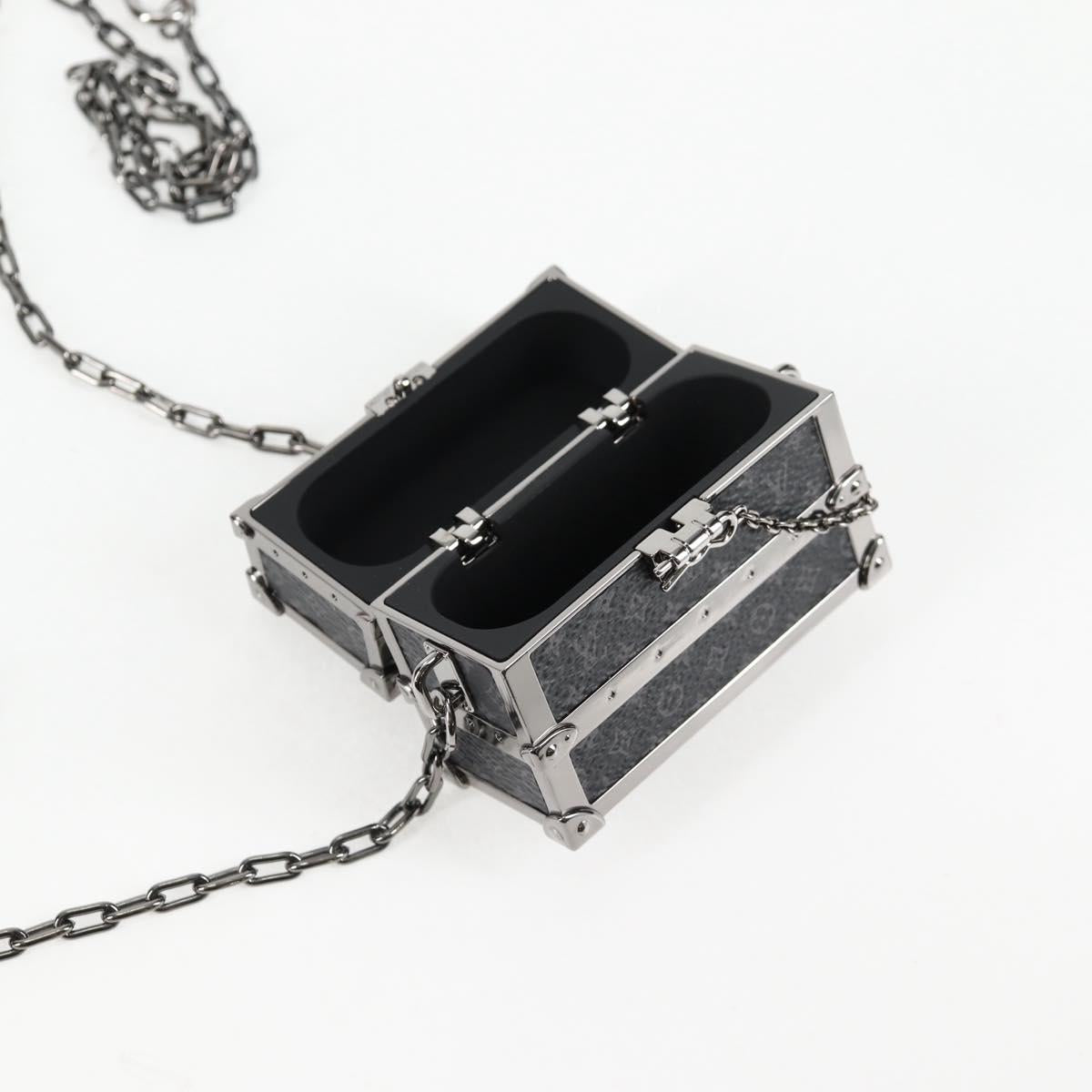 LOUIS VUITTON Trunk Box Earphone Metal M77167 LV Auth 133202SM