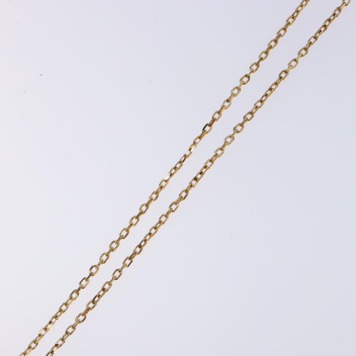 LOUIS VUITTON Pandantif Rock Me Necklace metal Gold Bordeaux M66516 Auth 133204